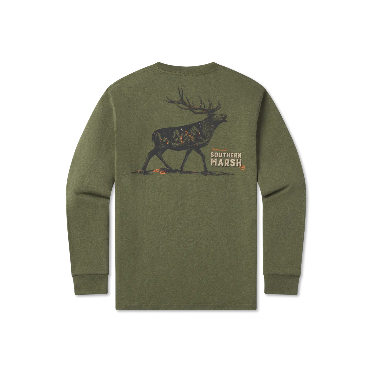 Southern Marsh 21 Starry Silhouette Tee - Elk - Long Sleeve