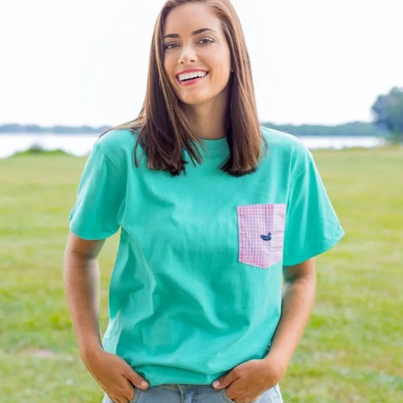 Southern Marsh 21 Stewart Pocket Tee - Gingham