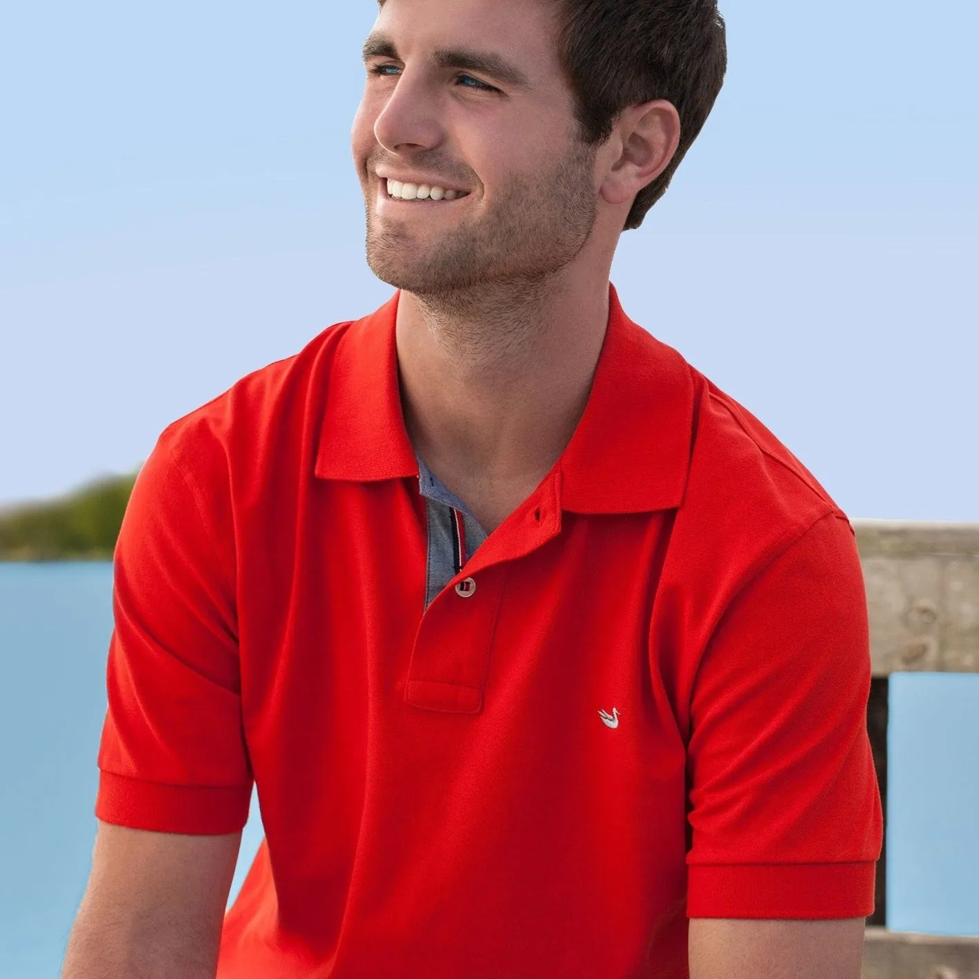 Southern Marsh 21 Stonewall American Flag Polo