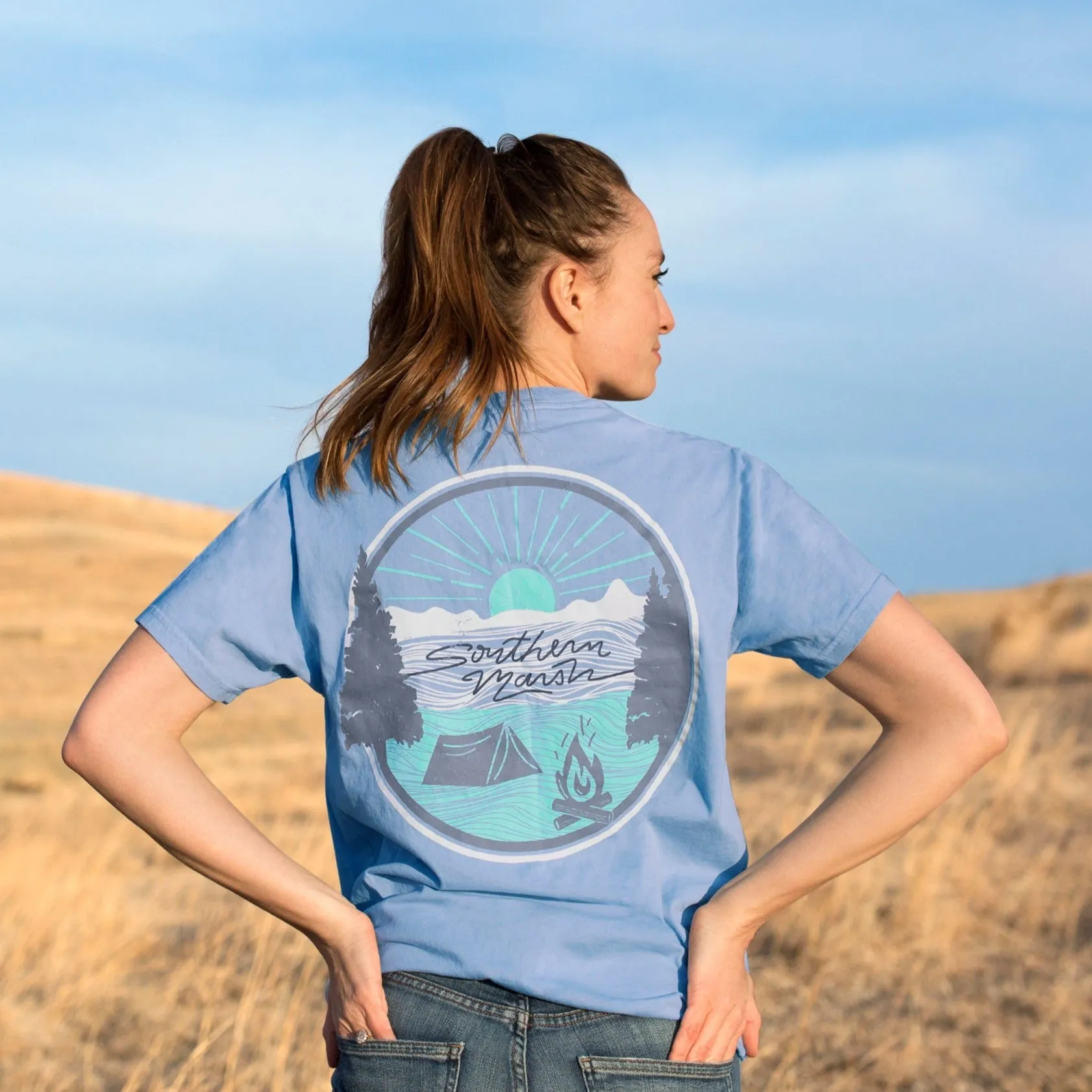 Southern Marsh 21 Summer Camp Sunsets Tee