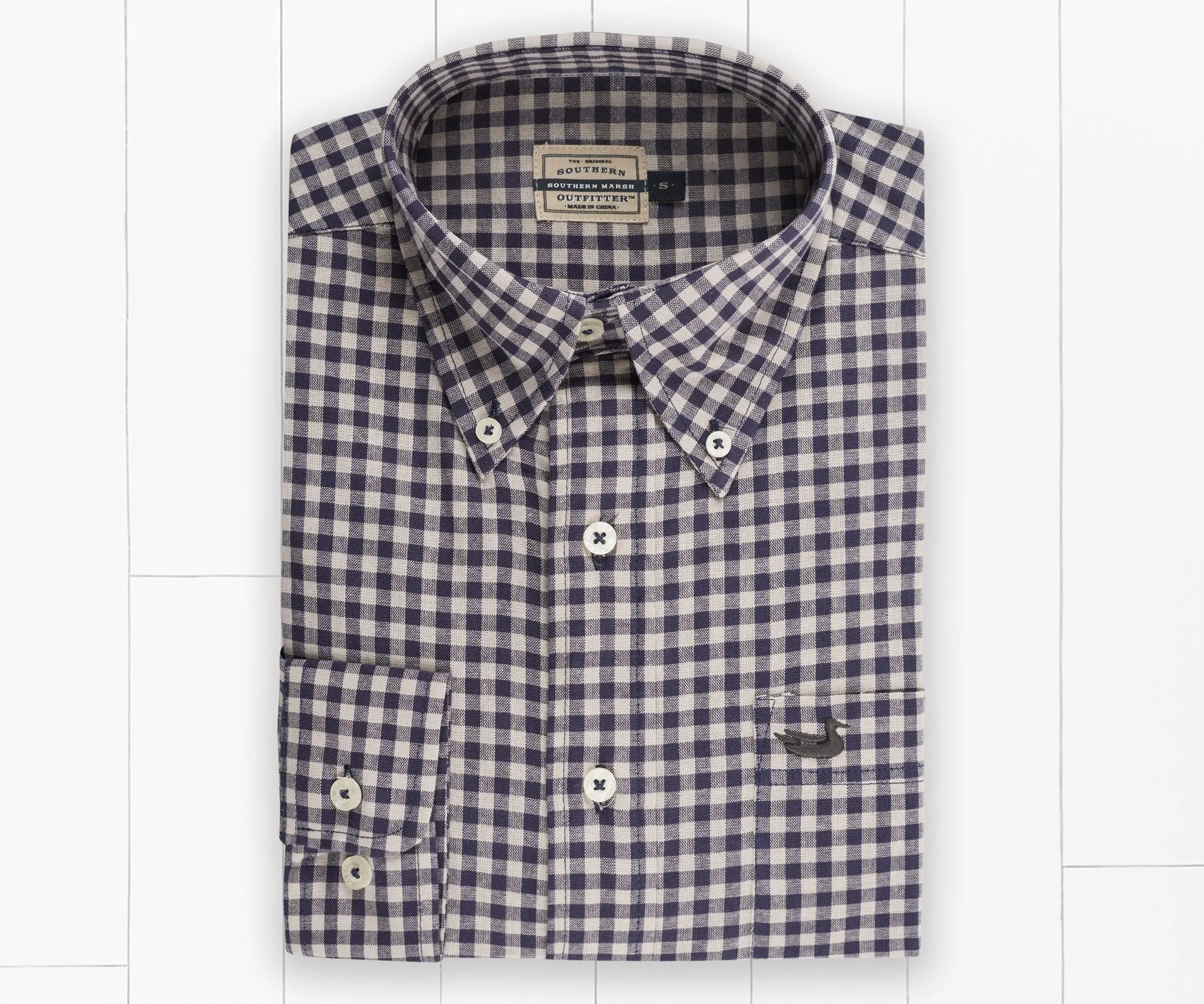 Southern Marsh 21 Sumner Relaxed Washed Gingham Dress Shirt