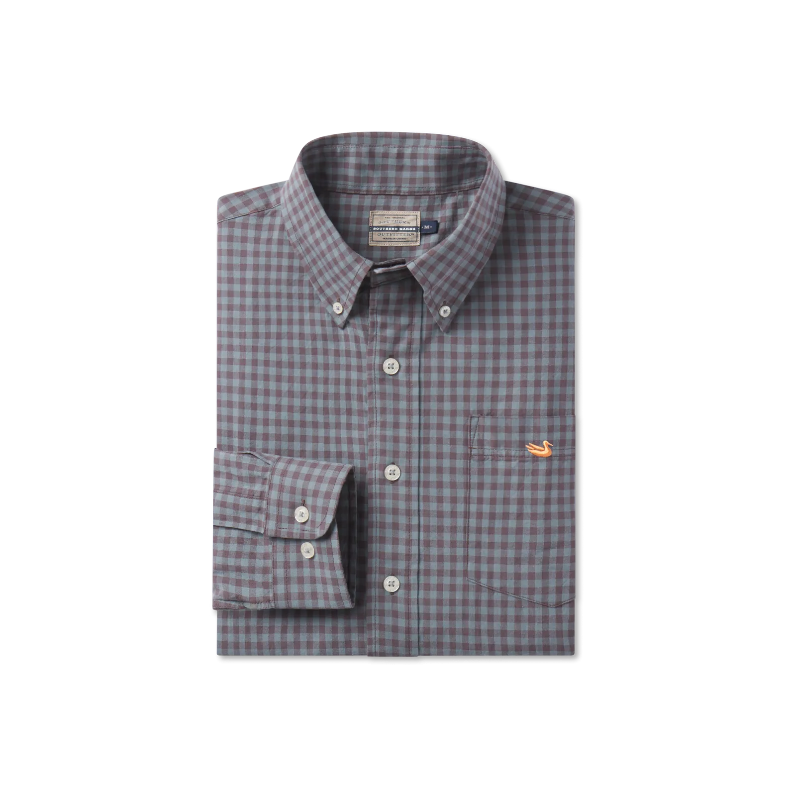 Southern Marsh 21 Sumner Relaxed Washed Gingham Dress Shirt