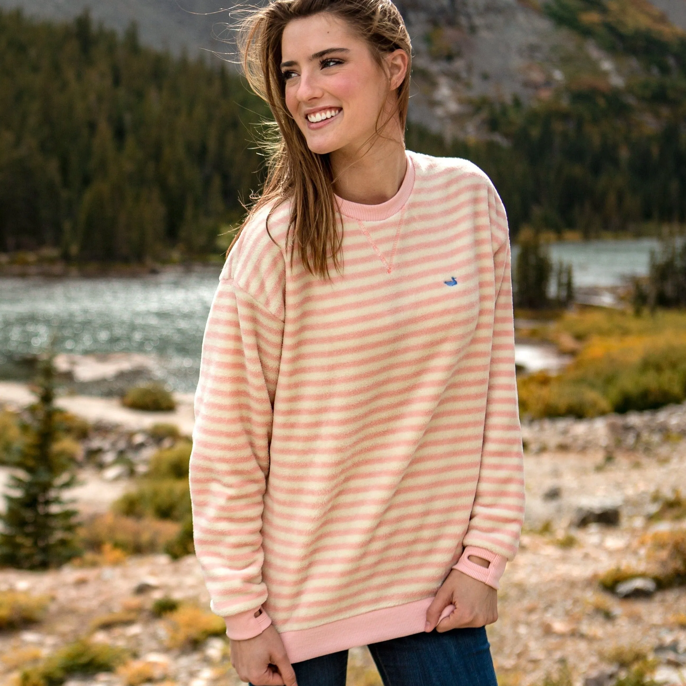 Southern Marsh 21 Sunday Morning Sweater - Cozy Stripe