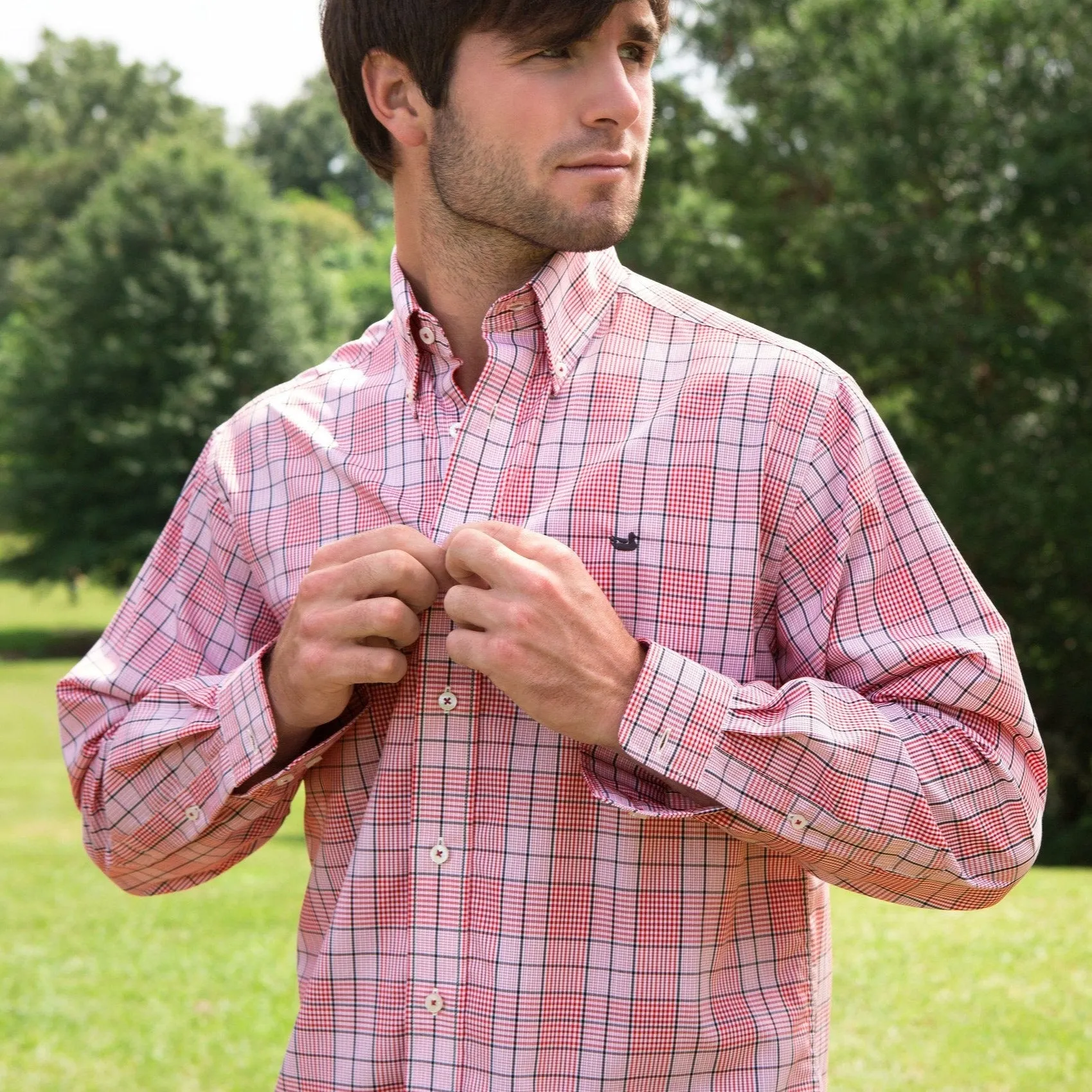 Southern Marsh 21 Sutton Plaid Dress Shirt