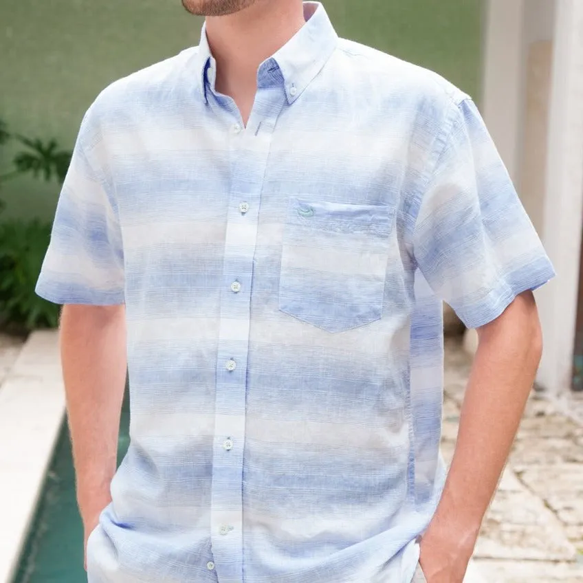 Southern Marsh 21 The Richard Dress Shirt - Linen Lines
