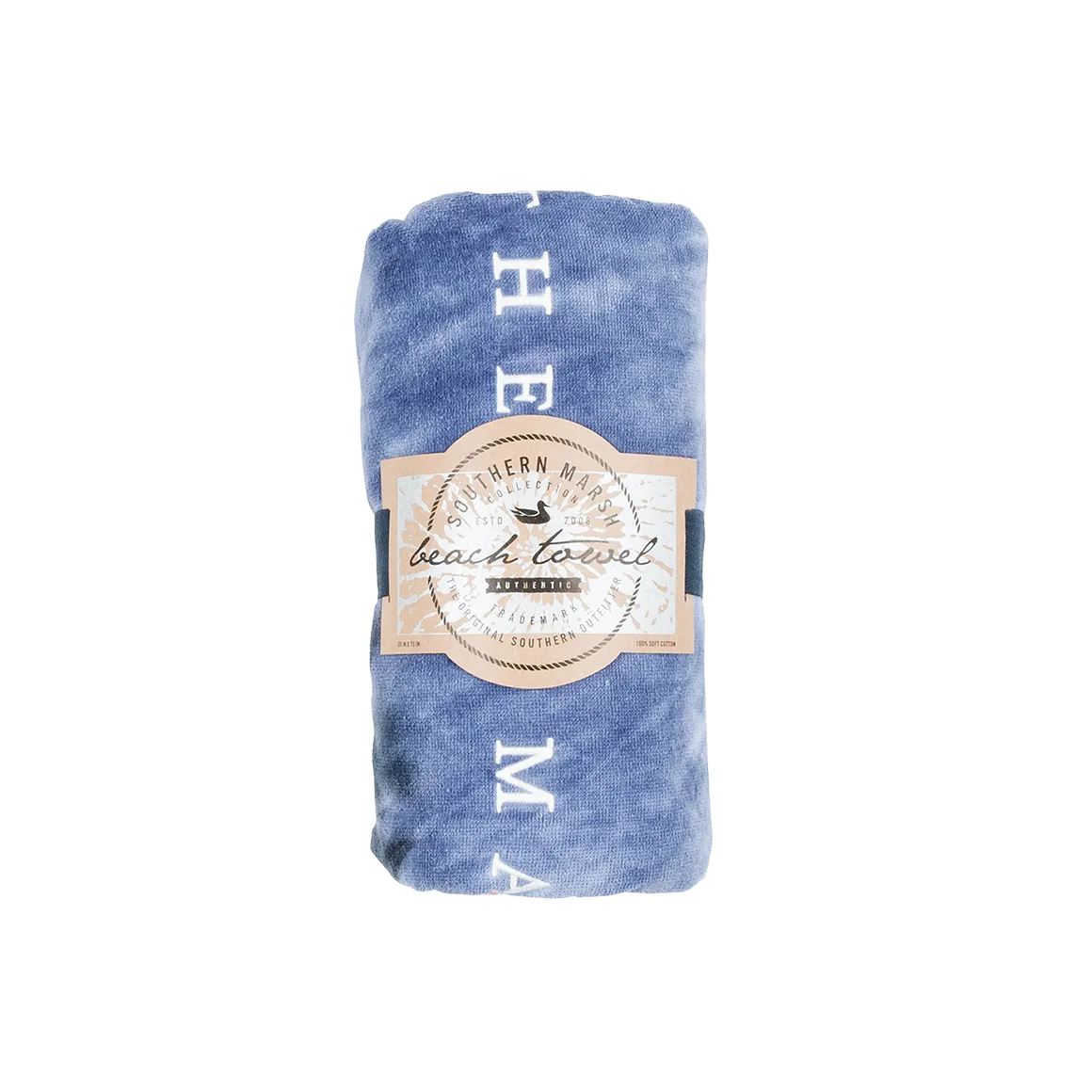 Southern Marsh 21 Tie-Dye Beach Towel