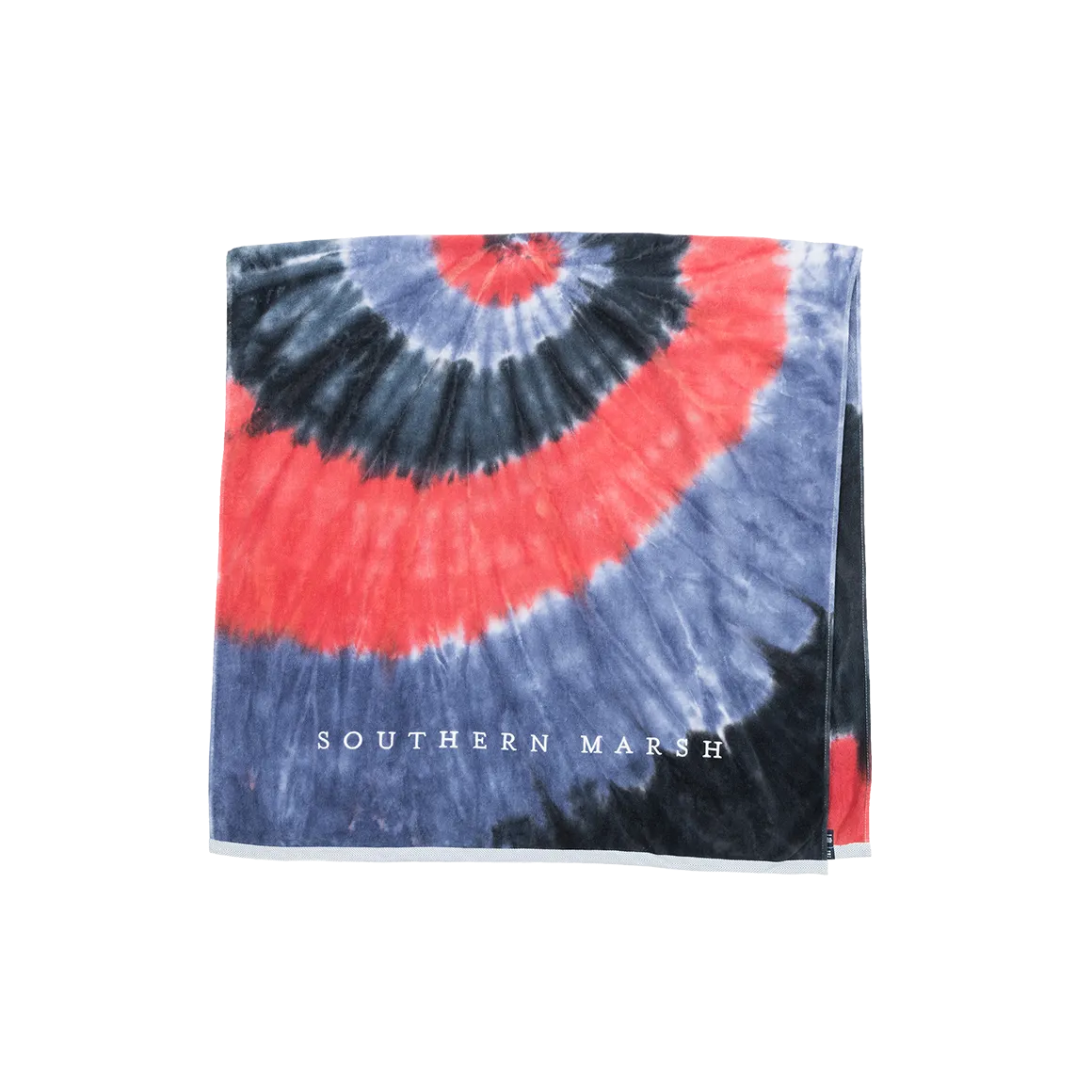 Southern Marsh 21 Tie-Dye Beach Towel