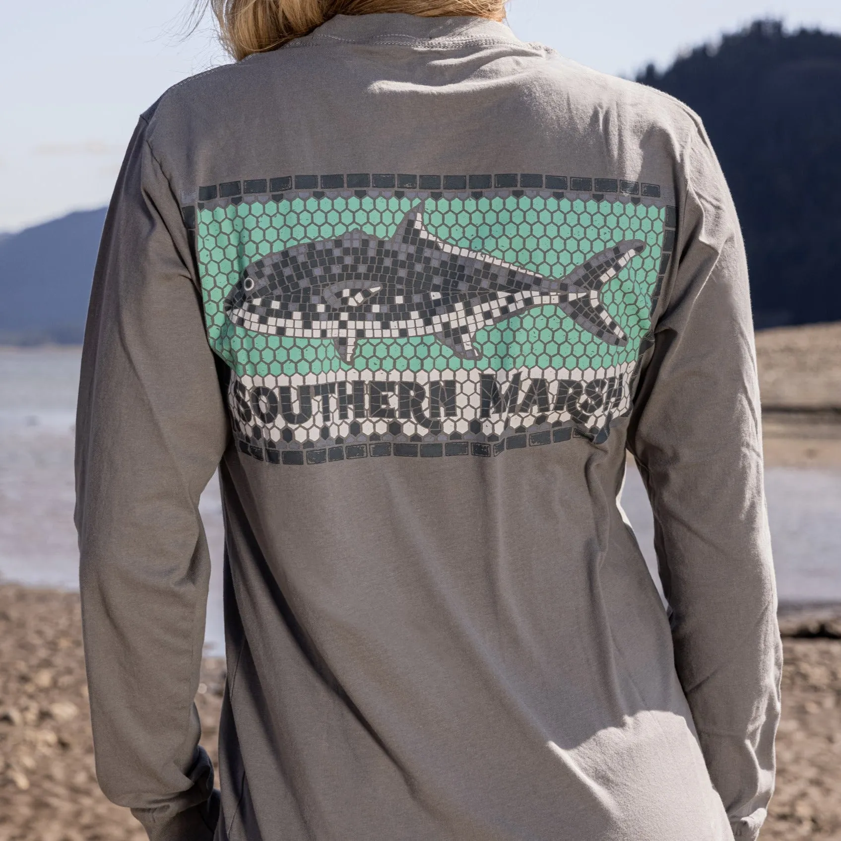 Southern Marsh 21 Tile Fish Tee - Long Sleeve