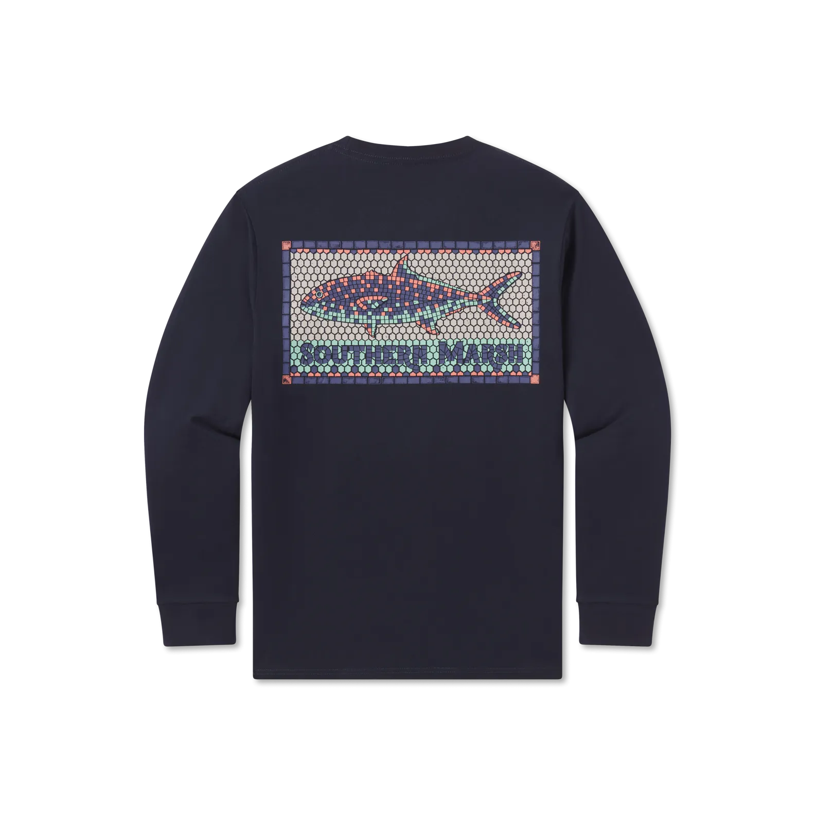 Southern Marsh 21 Tile Fish Tee - Long Sleeve