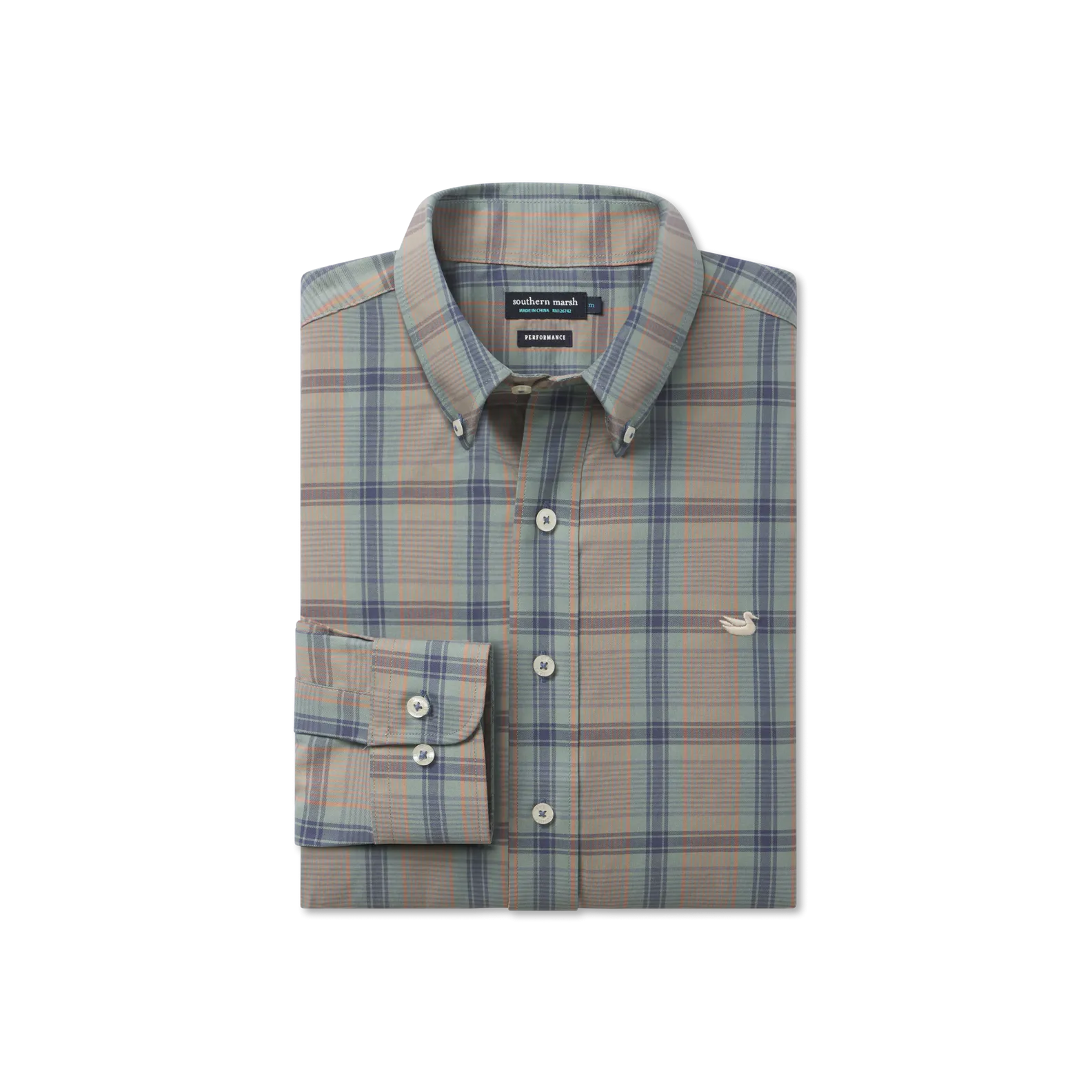 Southern Marsh 21 Townsend Lattice Performance Dress Shirt
