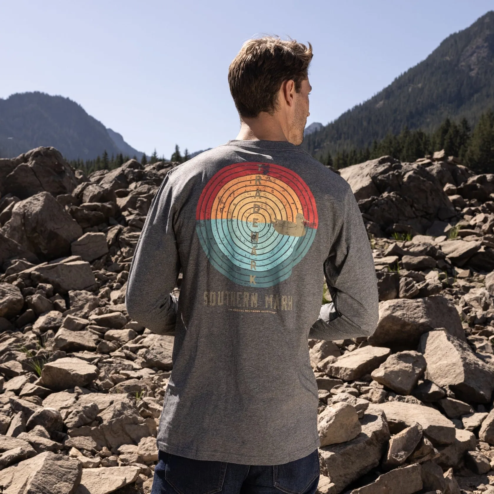 Southern Marsh 21 Trademark Target Tee - Long Sleeve