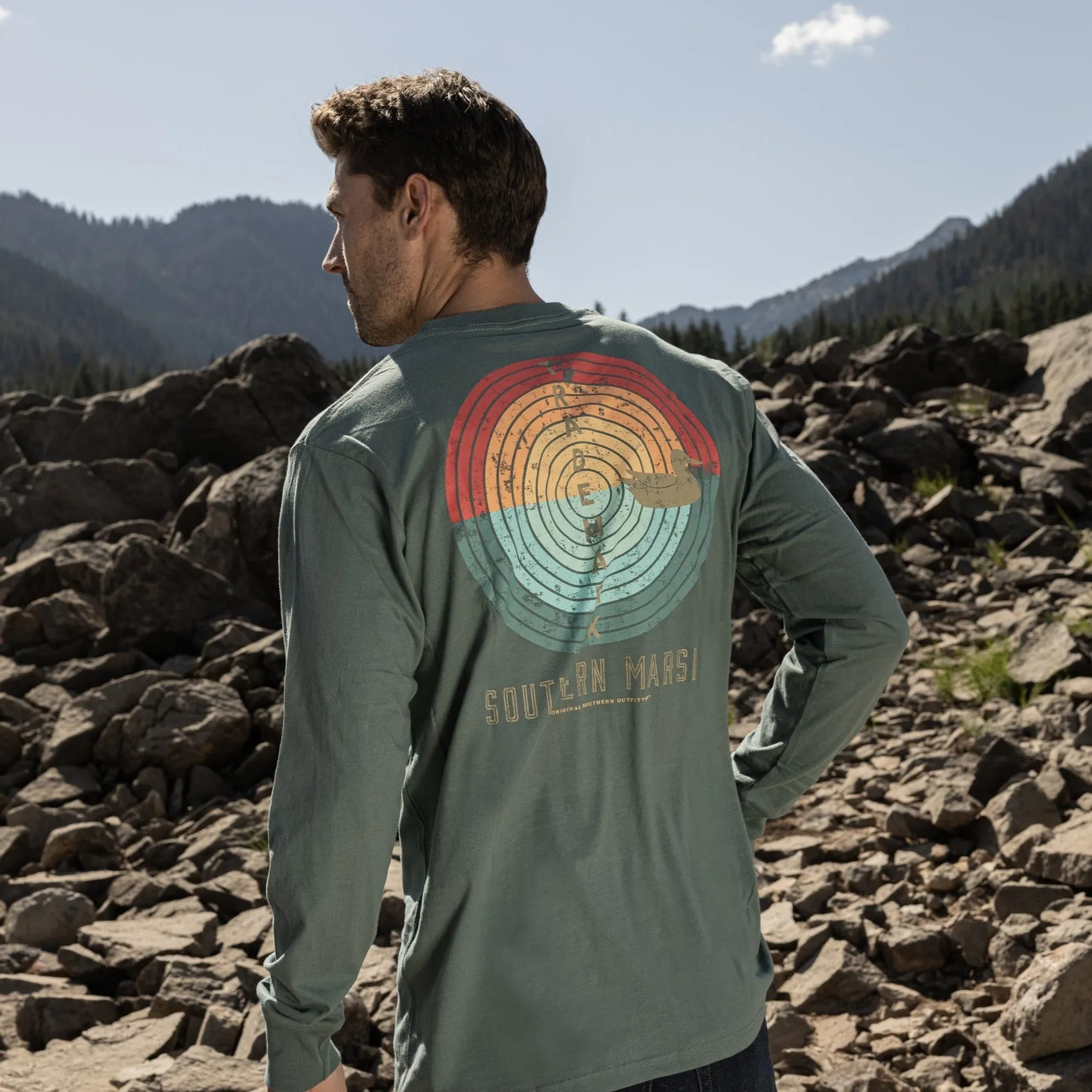 Southern Marsh 21 Trademark Target Tee - Long Sleeve