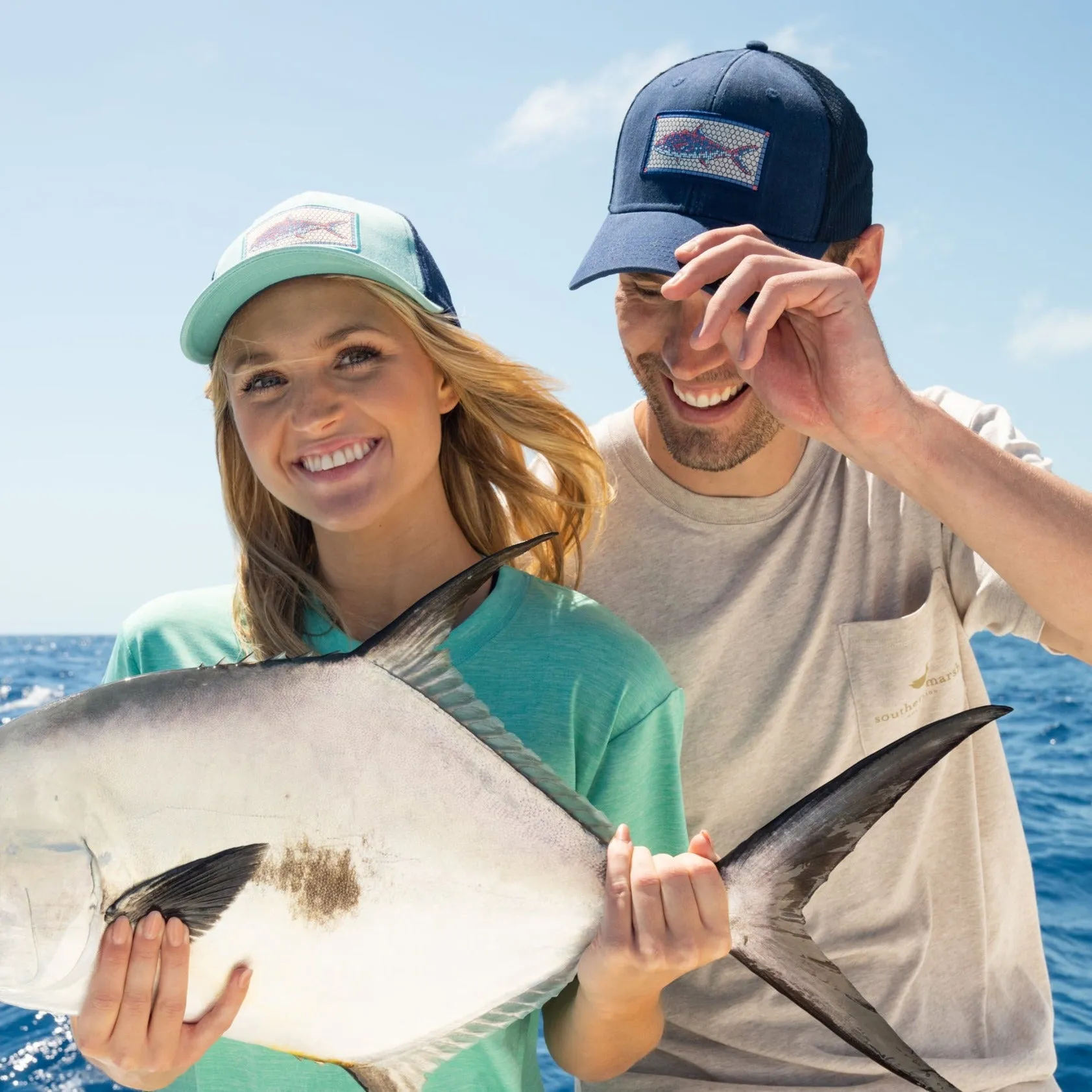 Southern Marsh 21 Trucker Hat - Tile Fish