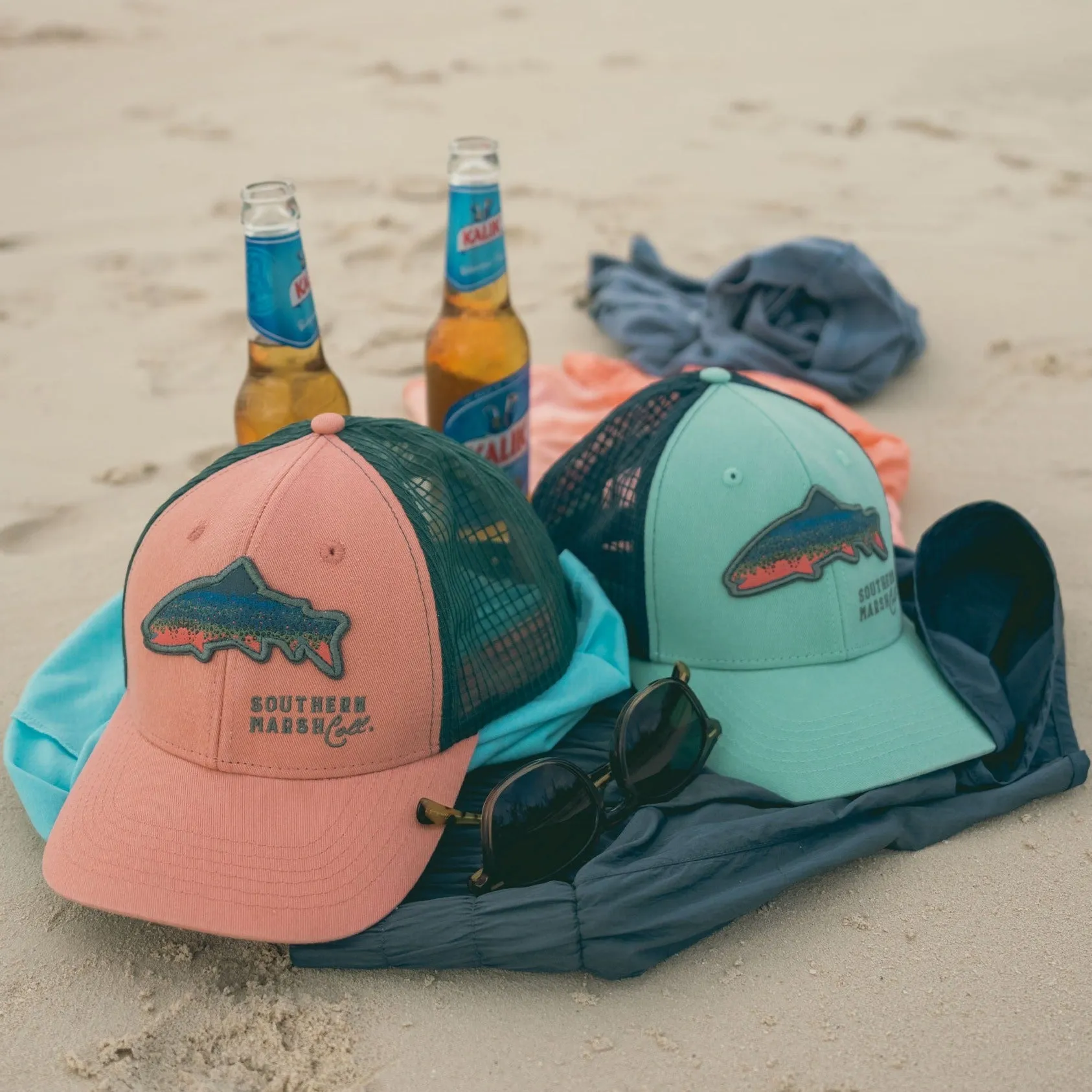 Southern Marsh 21 Trucker Hat - Trout Dots