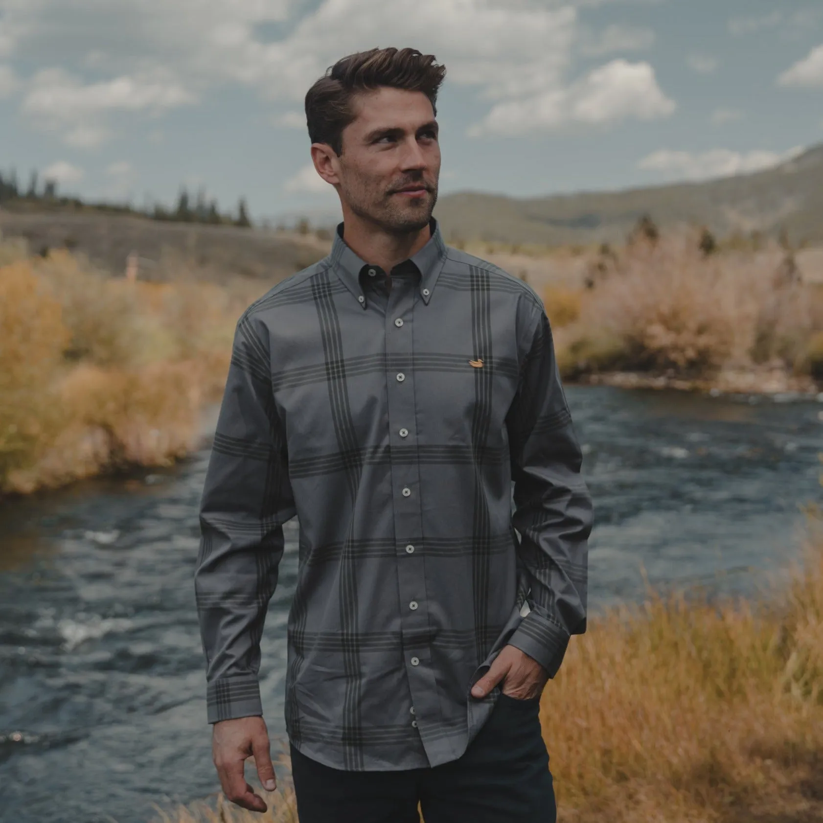 Southern Marsh 21 Trussville Windowpane Dress Shirt