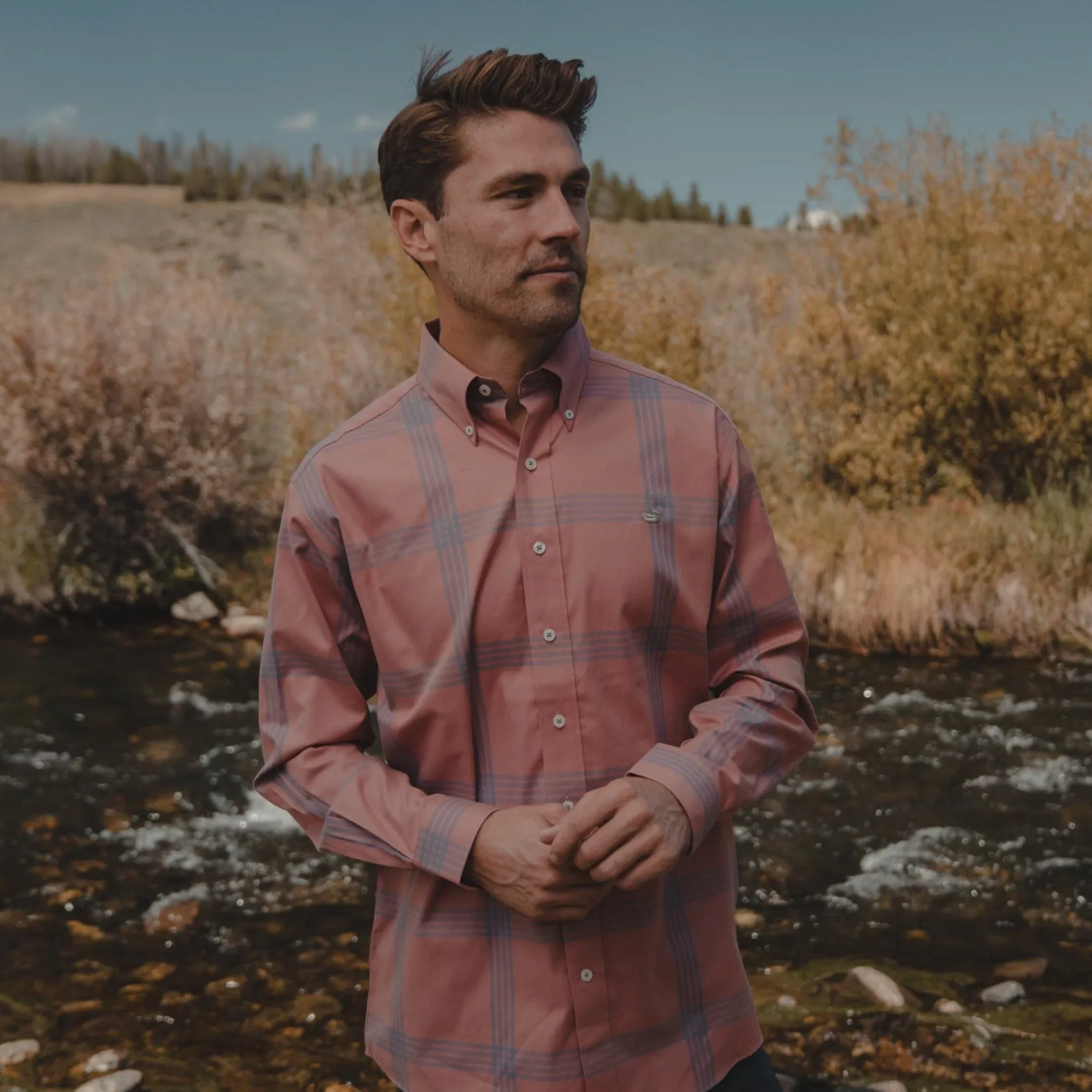 Southern Marsh 21 Trussville Windowpane Dress Shirt