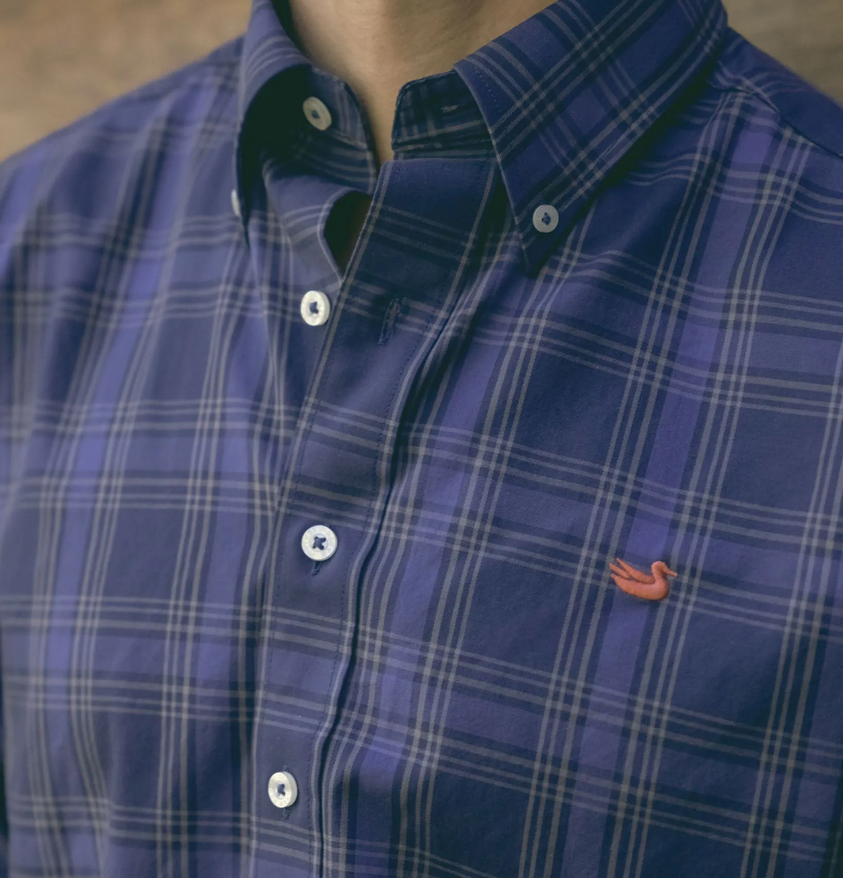 Southern Marsh 21 Tupelo Windowpane Dress Shirt
