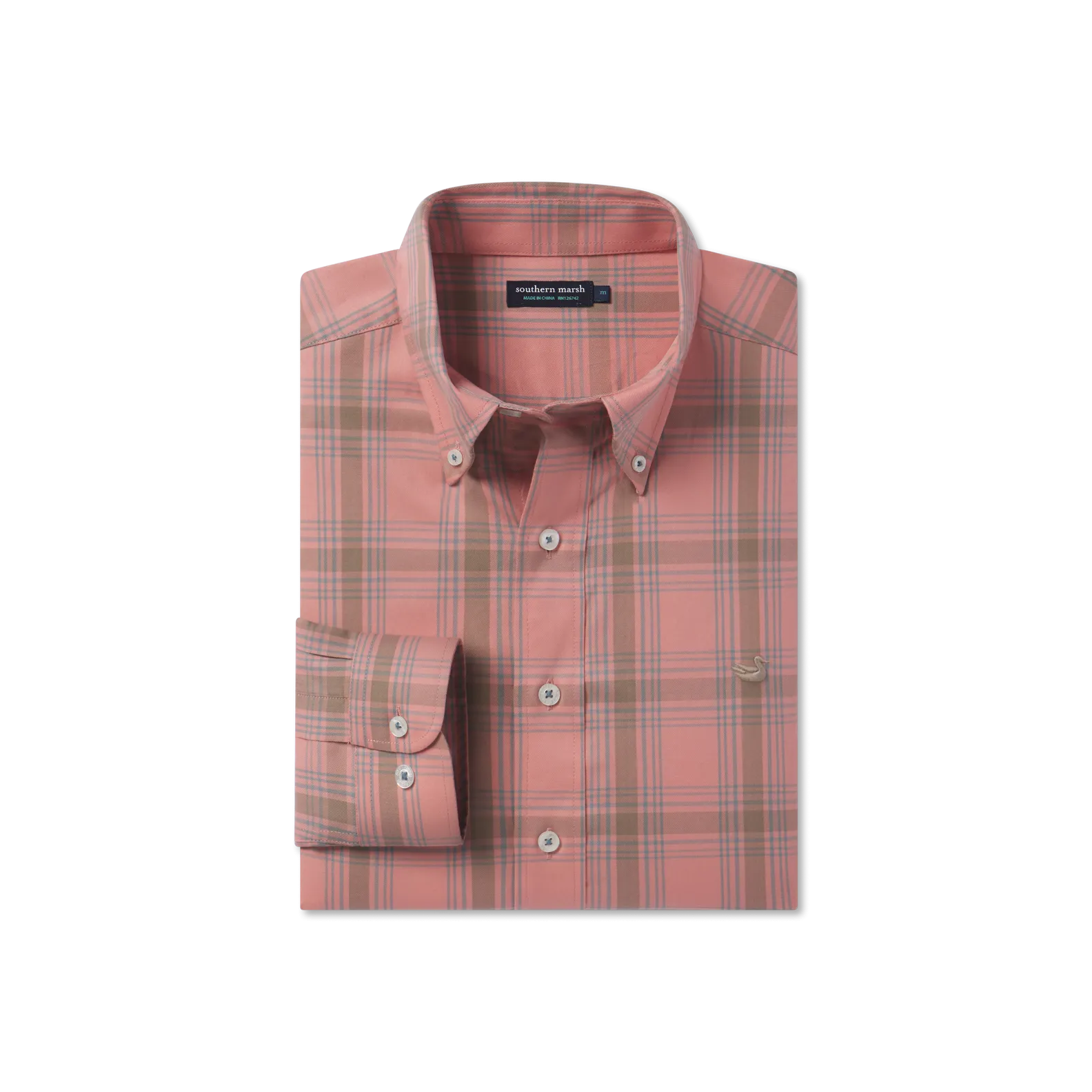 Southern Marsh 21 Tupelo Windowpane Dress Shirt