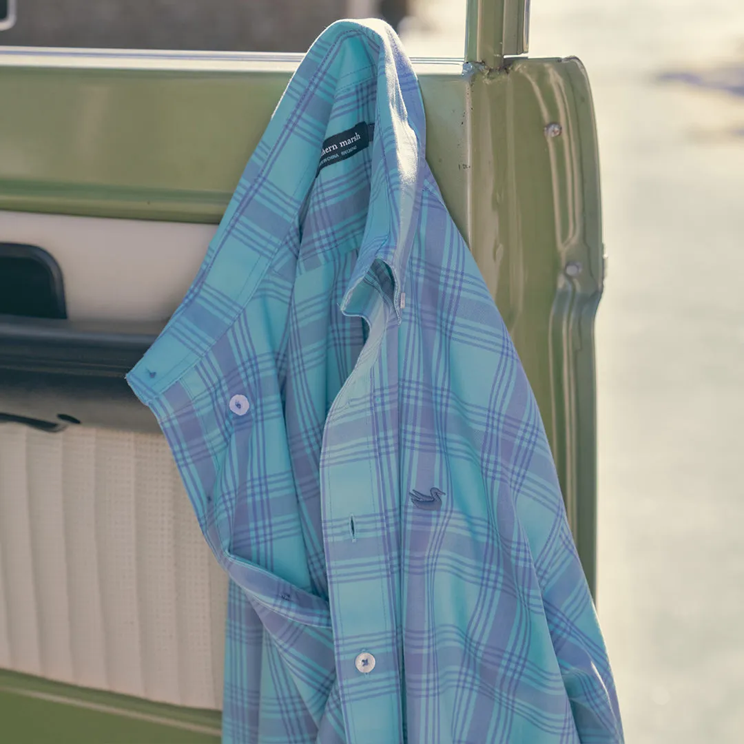 Southern Marsh 21 Tupelo Windowpane Dress Shirt