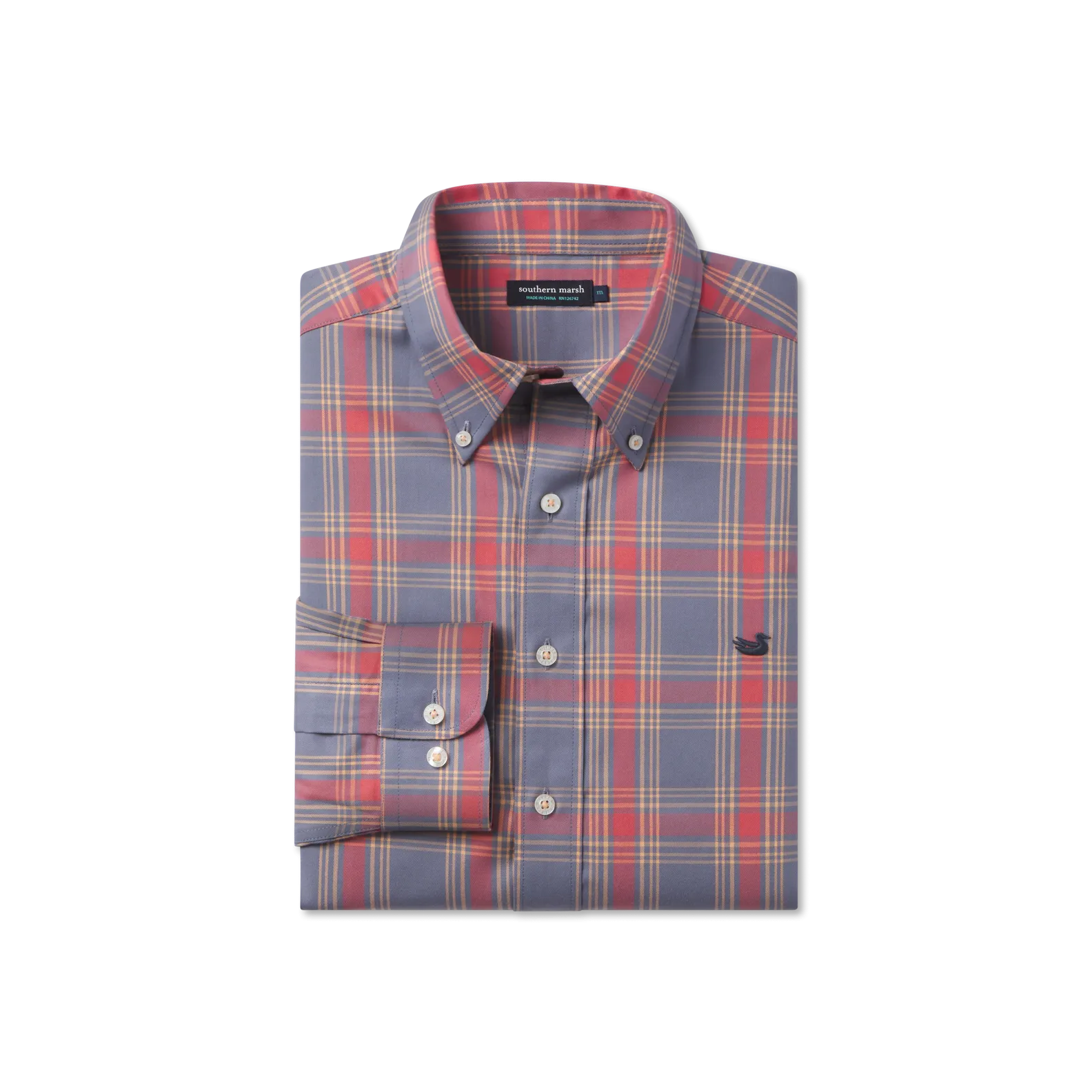 Southern Marsh 21 Tupelo Windowpane Dress Shirt