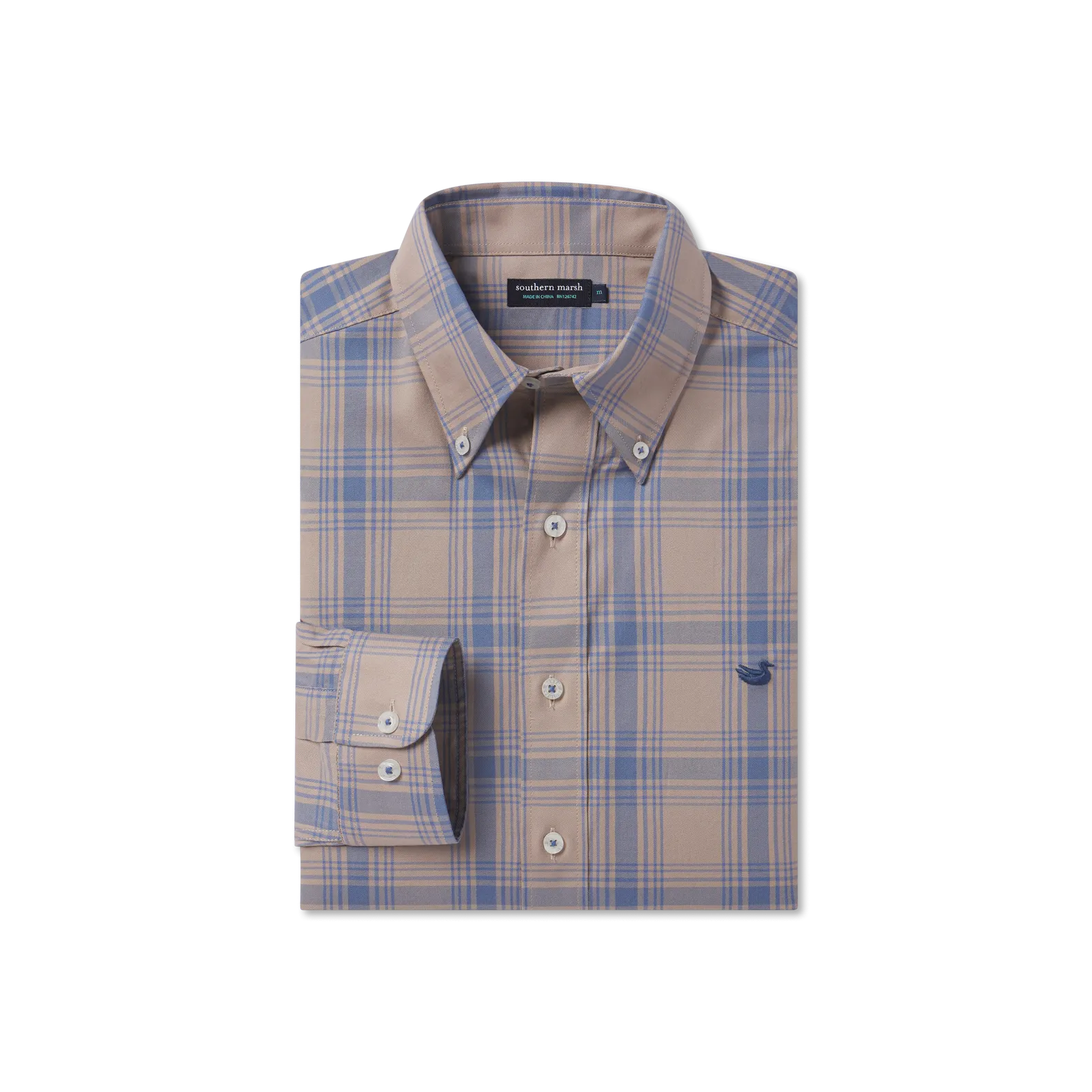 Southern Marsh 21 Tupelo Windowpane Dress Shirt