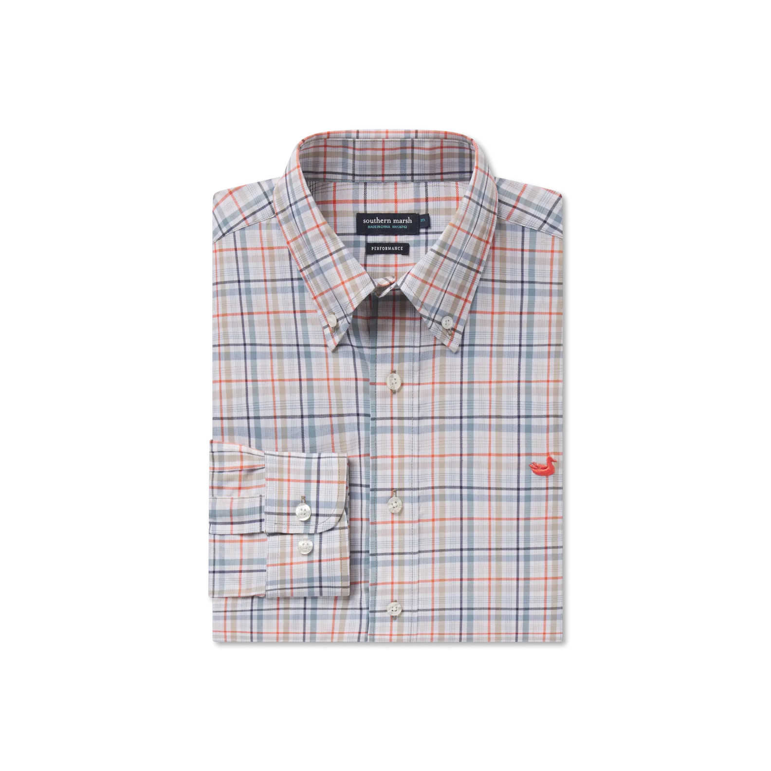 Southern Marsh 21 Van Buren Performance Grid Dress Shirt