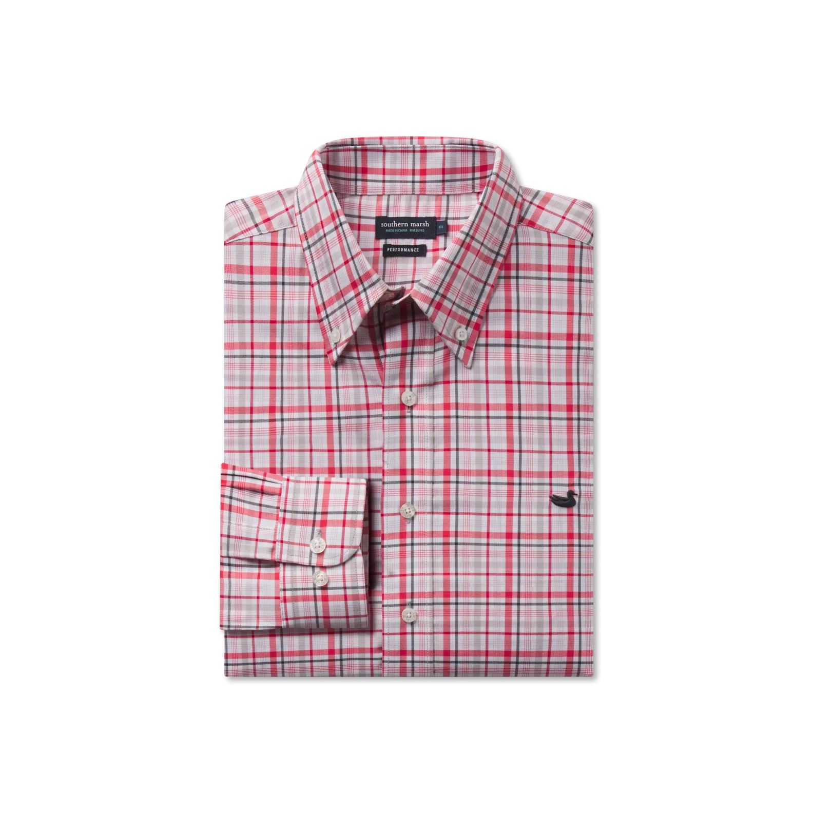 Southern Marsh 21 Van Buren Performance Grid Dress Shirt