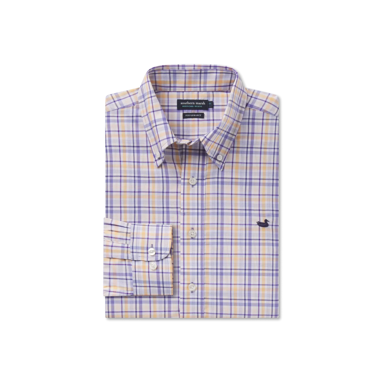 Southern Marsh 21 Van Buren Performance Grid Dress Shirt