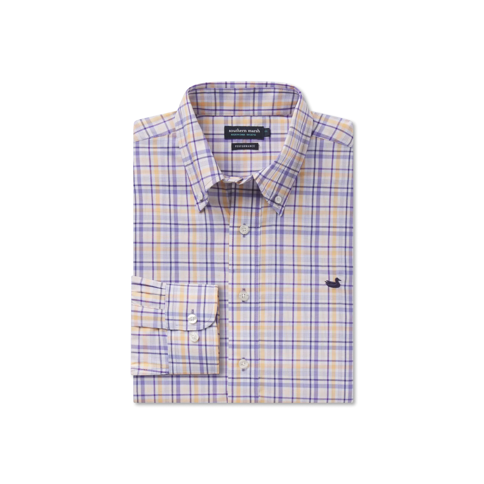 Southern Marsh 21 Van Buren Performance Grid Dress Shirt