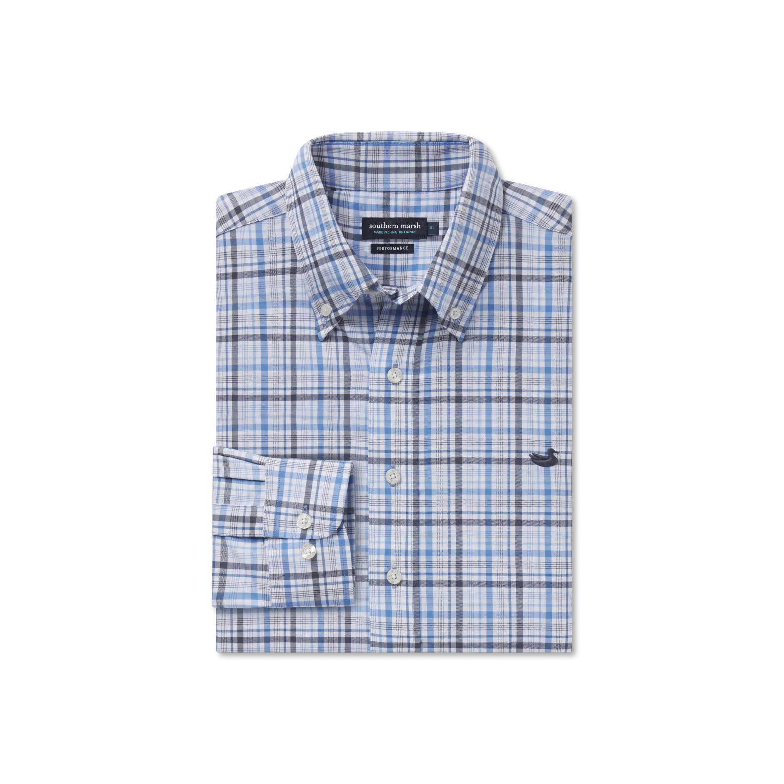 Southern Marsh 21 Van Buren Performance Grid Dress Shirt