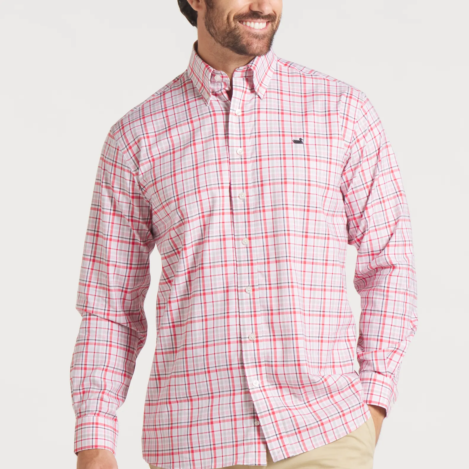 Southern Marsh 21 Van Buren Performance Grid Dress Shirt