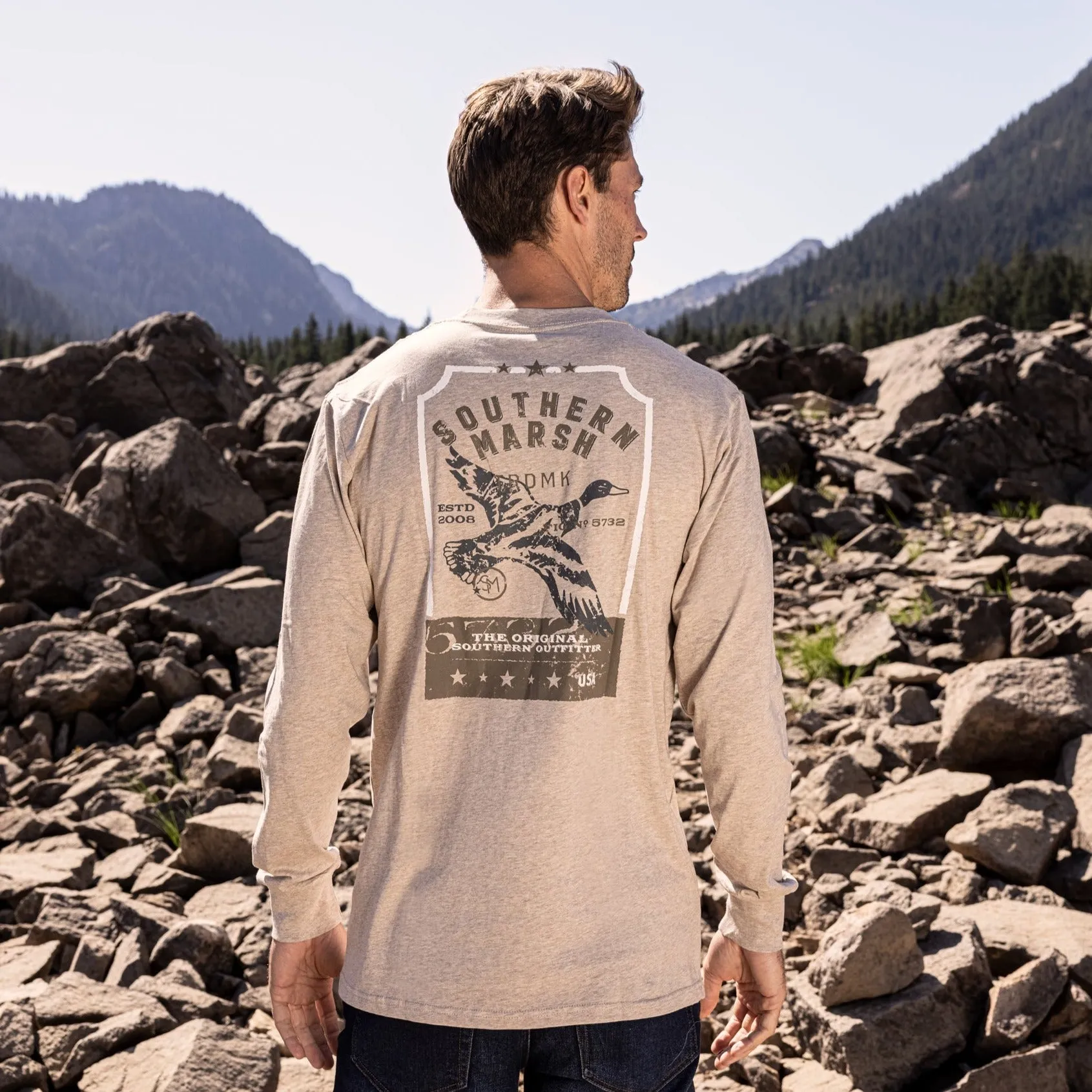 Southern Marsh 21 Vintage Tag Tee - Duck - Long Sleeve