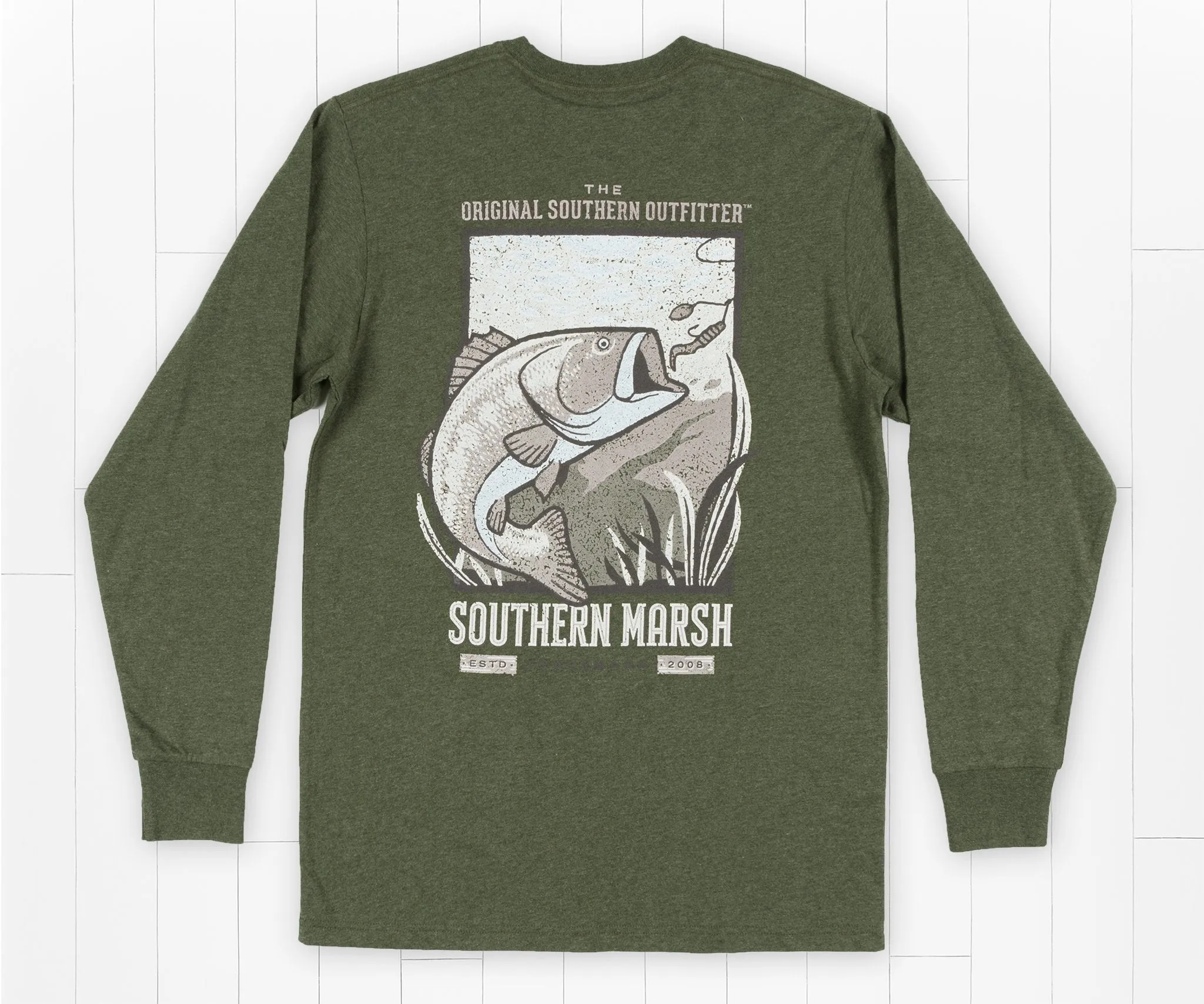 Southern Marsh 21 Vistas Bass Tee - Long Sleeve