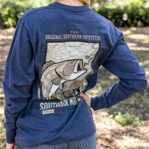 Southern Marsh 21 Vistas Bass Tee - Long Sleeve