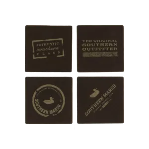 Southern Marsh 21 Waxed Canvas Coaster Set - Authentic