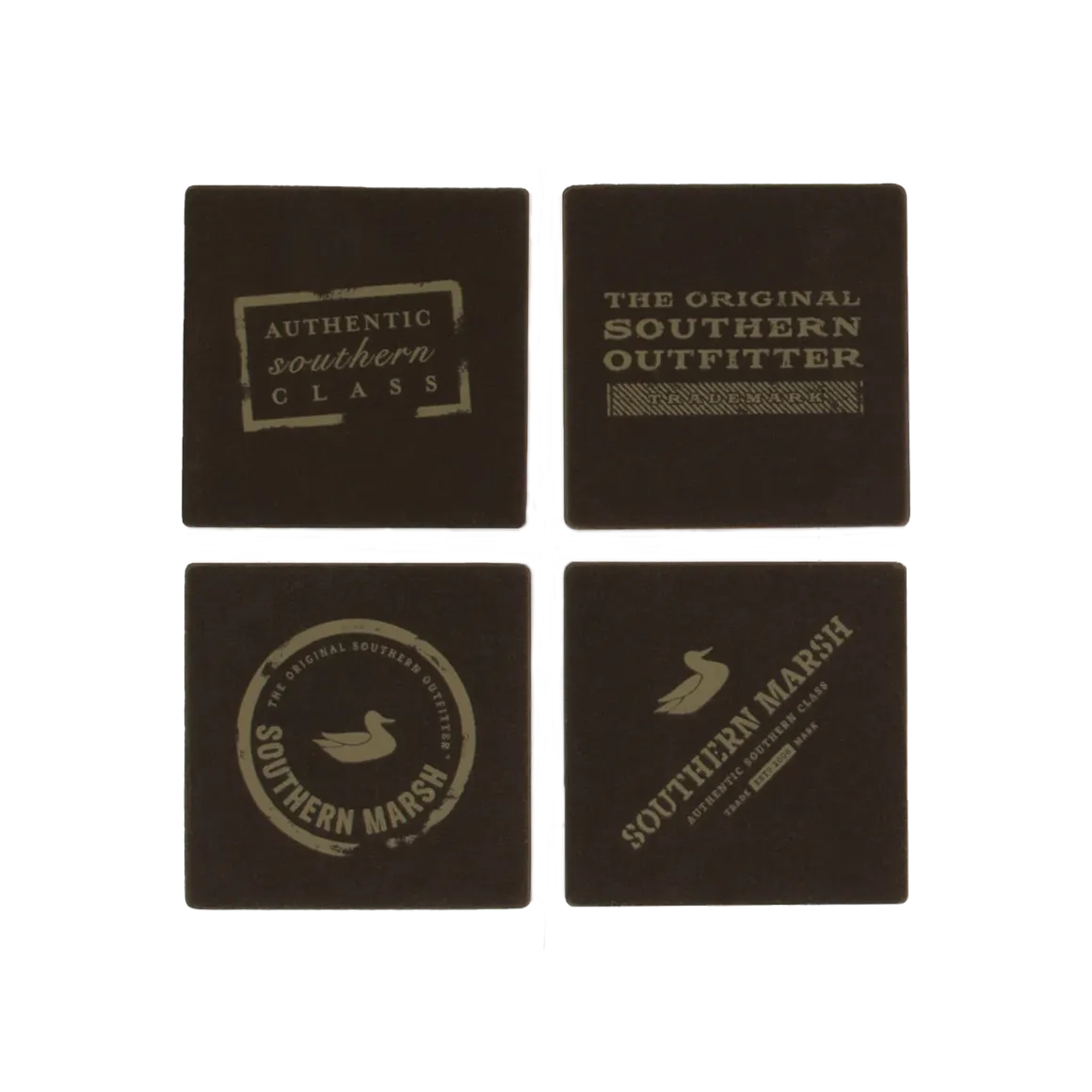 Southern Marsh 21 Waxed Canvas Coaster Set - Authentic