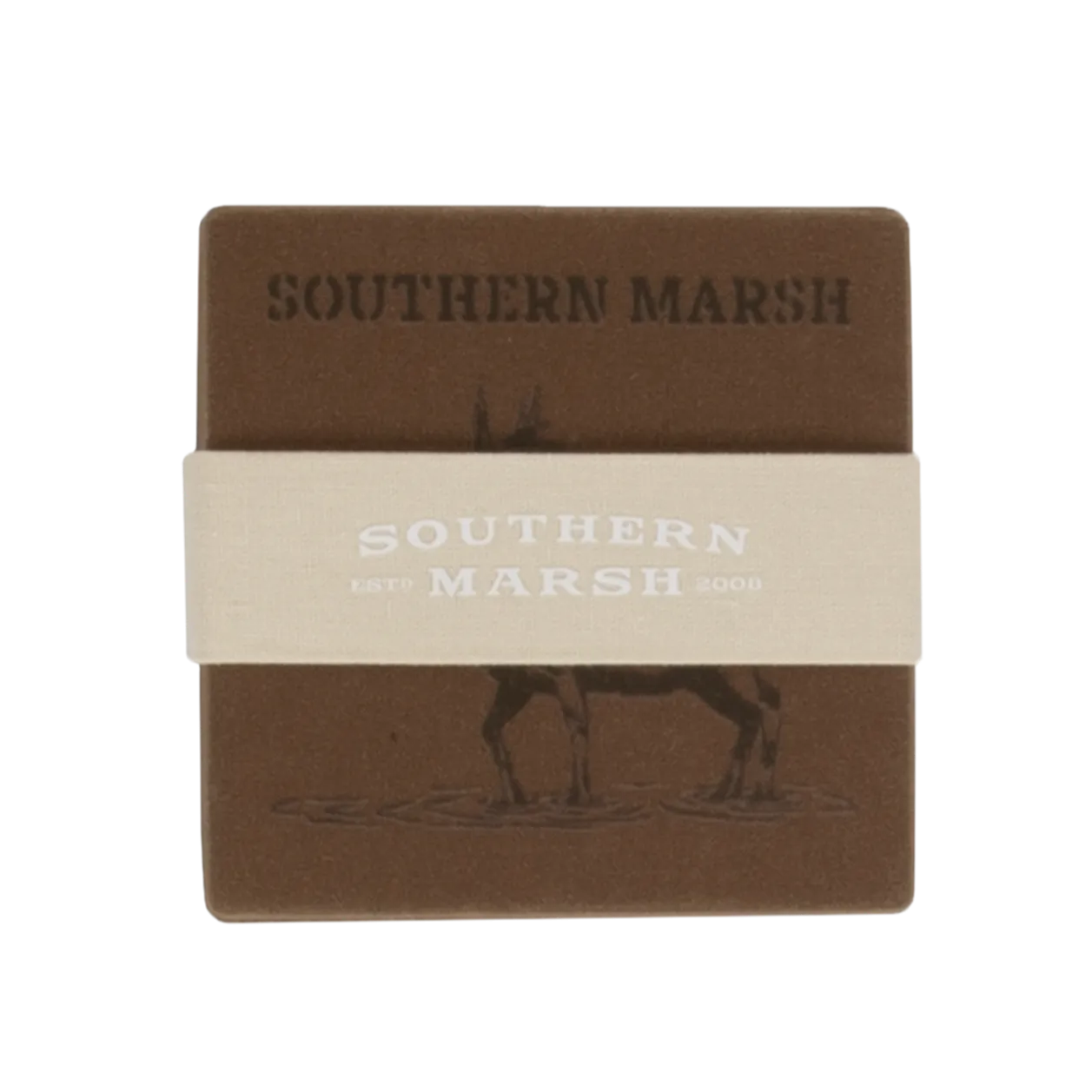 Southern Marsh 21 Waxed Canvas Coaster Set - Etched Animals