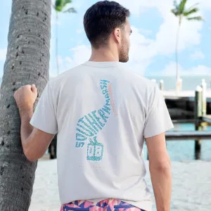 Southern Marsh 21 Wildlife Words Tee - Pelican