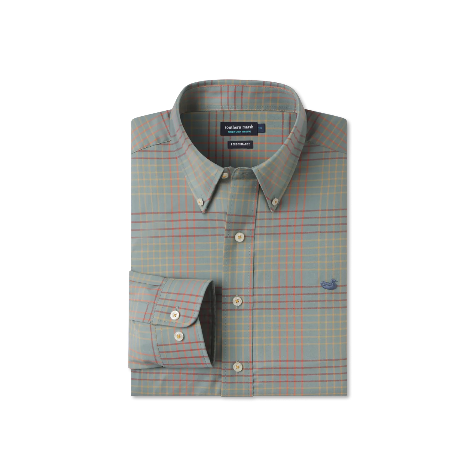 Southern Marsh 21 Winfield Grid Performance Dress Shirt