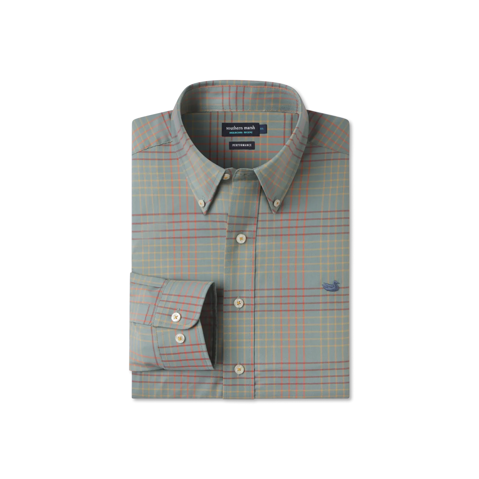 Southern Marsh 21 Winfield Grid Performance Dress Shirt