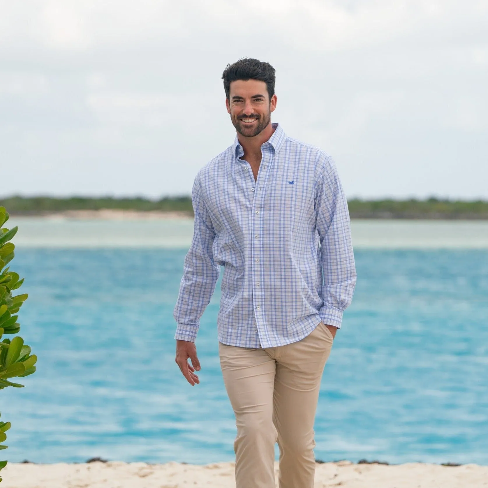 Southern Marsh 21 Winston Windowpane Dress Shirt