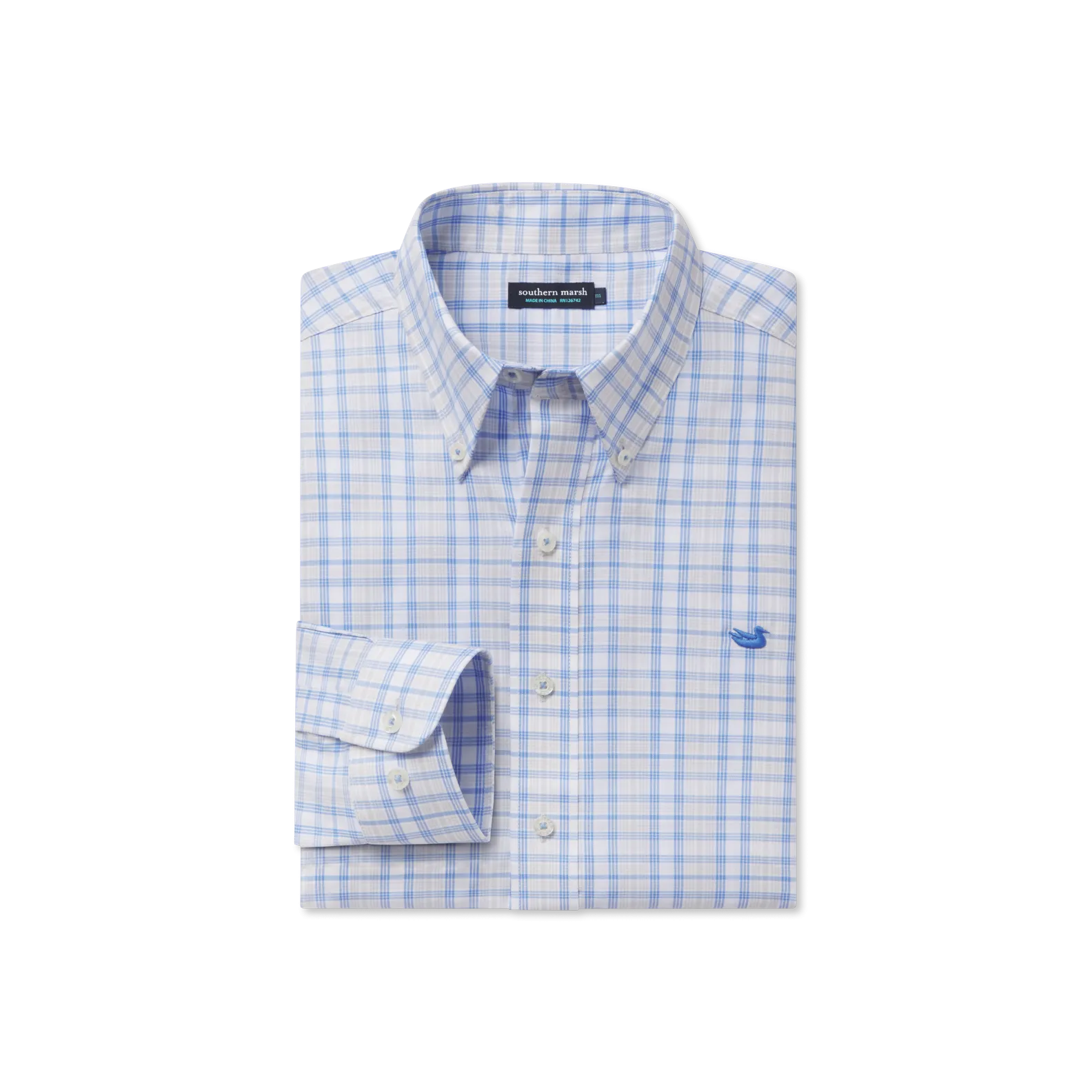 Southern Marsh 21 Winston Windowpane Dress Shirt