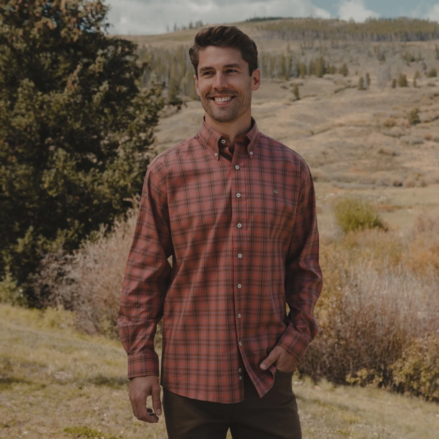 Southern Marsh 21 Winston Windowpane Dress Shirt