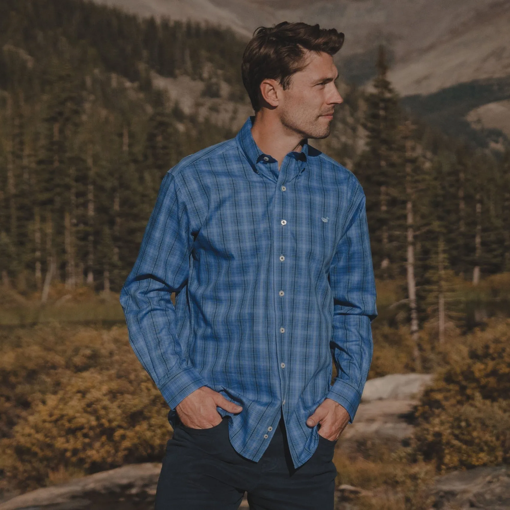 Southern Marsh 21 Winston Windowpane Dress Shirt
