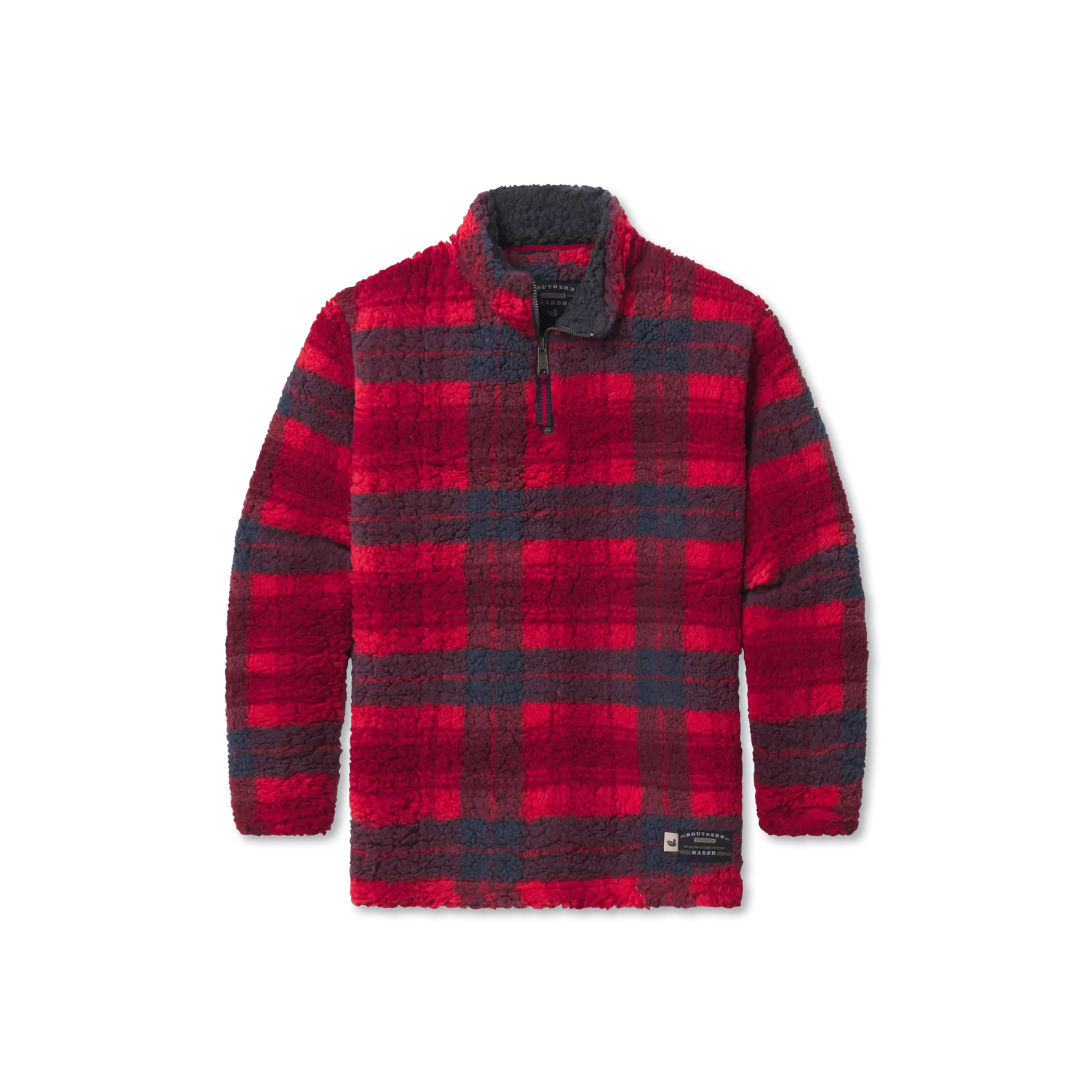 Southern Marsh 21 Youth Andover Plaid Sherpa Pullover