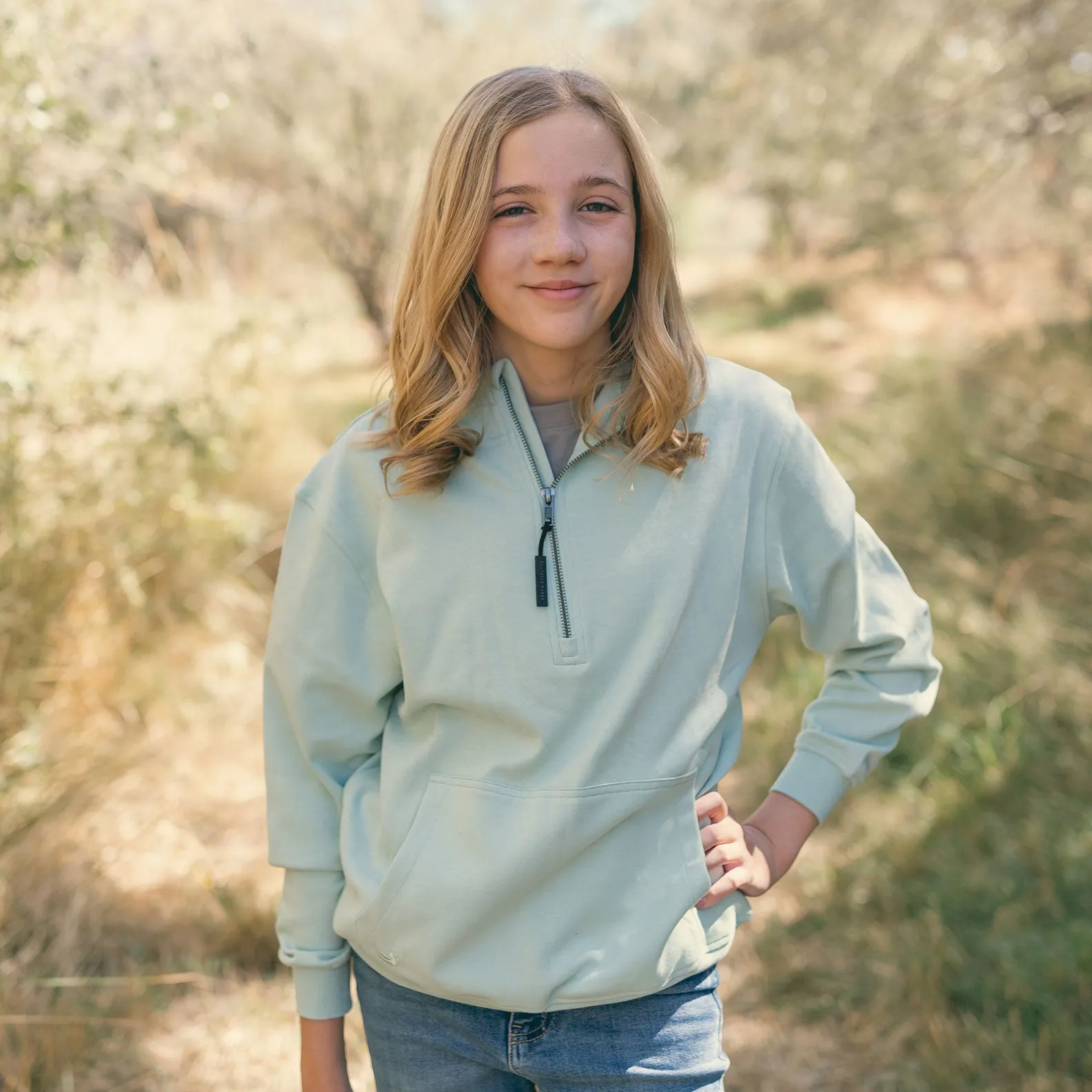 Southern Marsh 21 Youth Angie Active Half Zip Hoodie