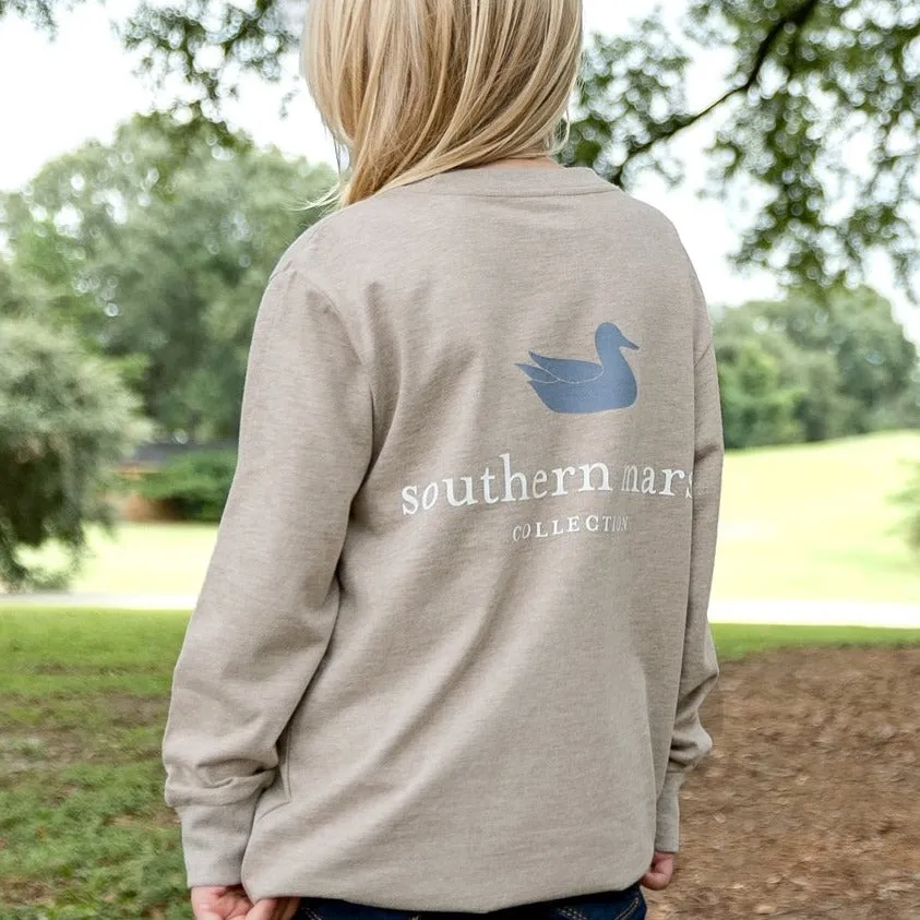 Southern Marsh 21 Youth Authentic Tee - Heathered - Long Sleeve