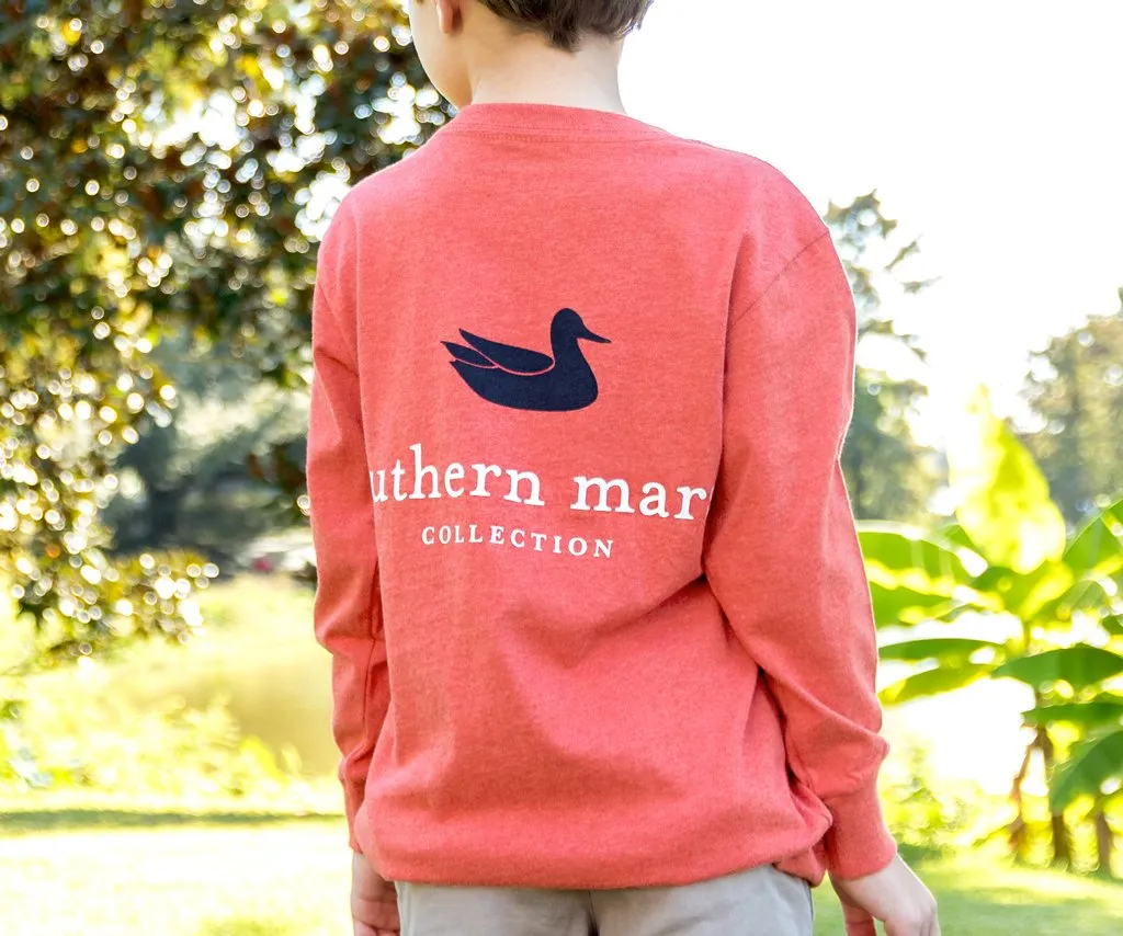 Southern Marsh 21 Youth Authentic Tee - Heathered - Long Sleeve