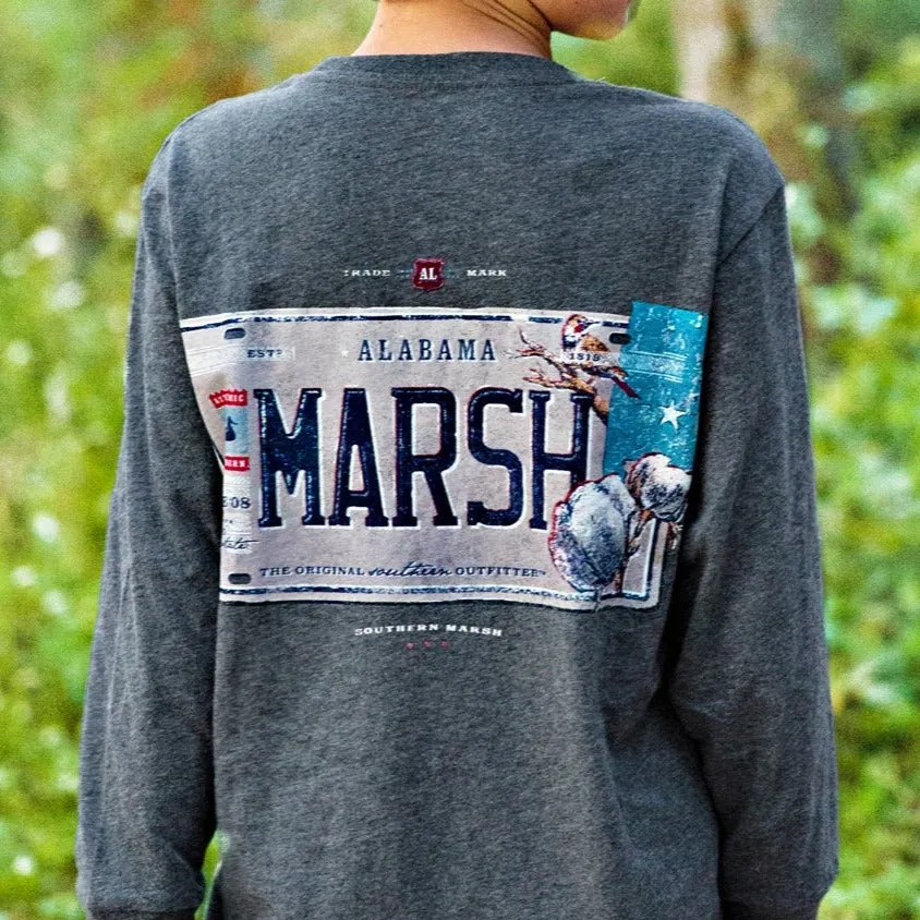 Southern Marsh 21 Youth Backroads Collection Tee - Alabama - Long Sleeve