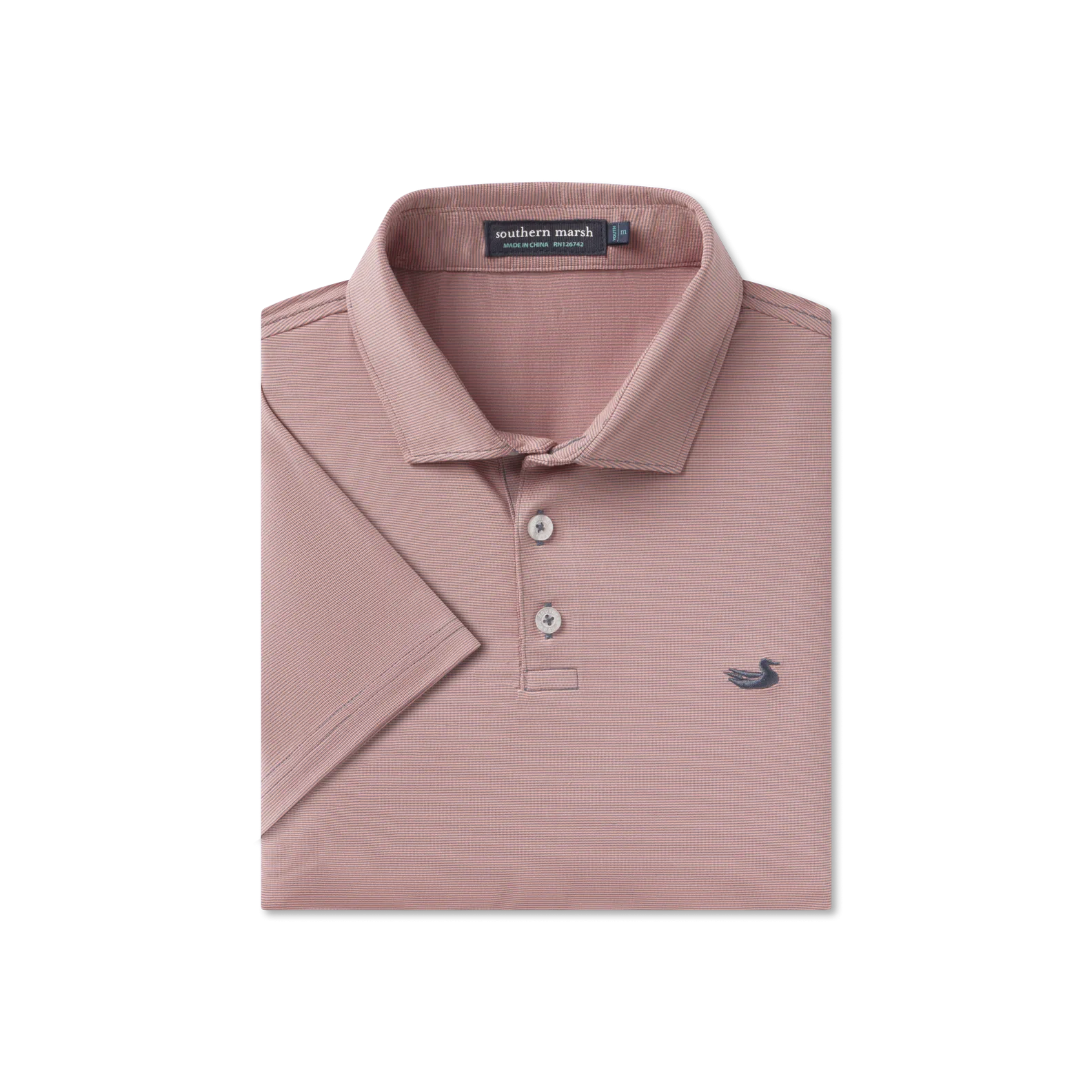Southern Marsh 21 Youth Bermuda Performance Polo - Wellington Stripe